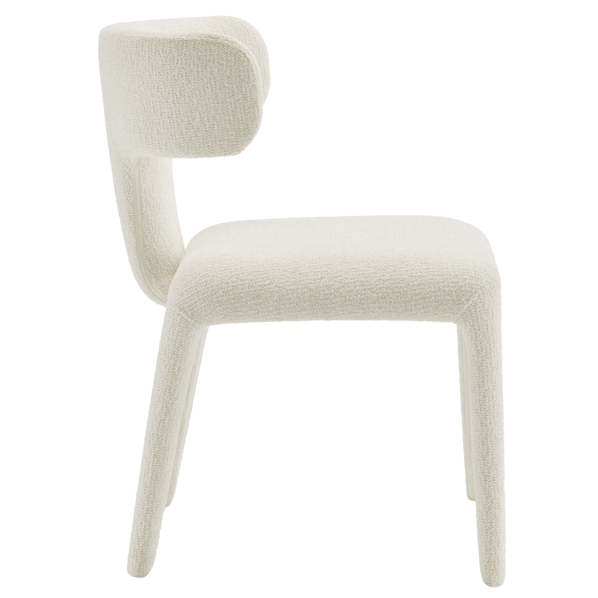 Modway Stellan Curved Back Boucle Upholstered Dining Chair Set of 2