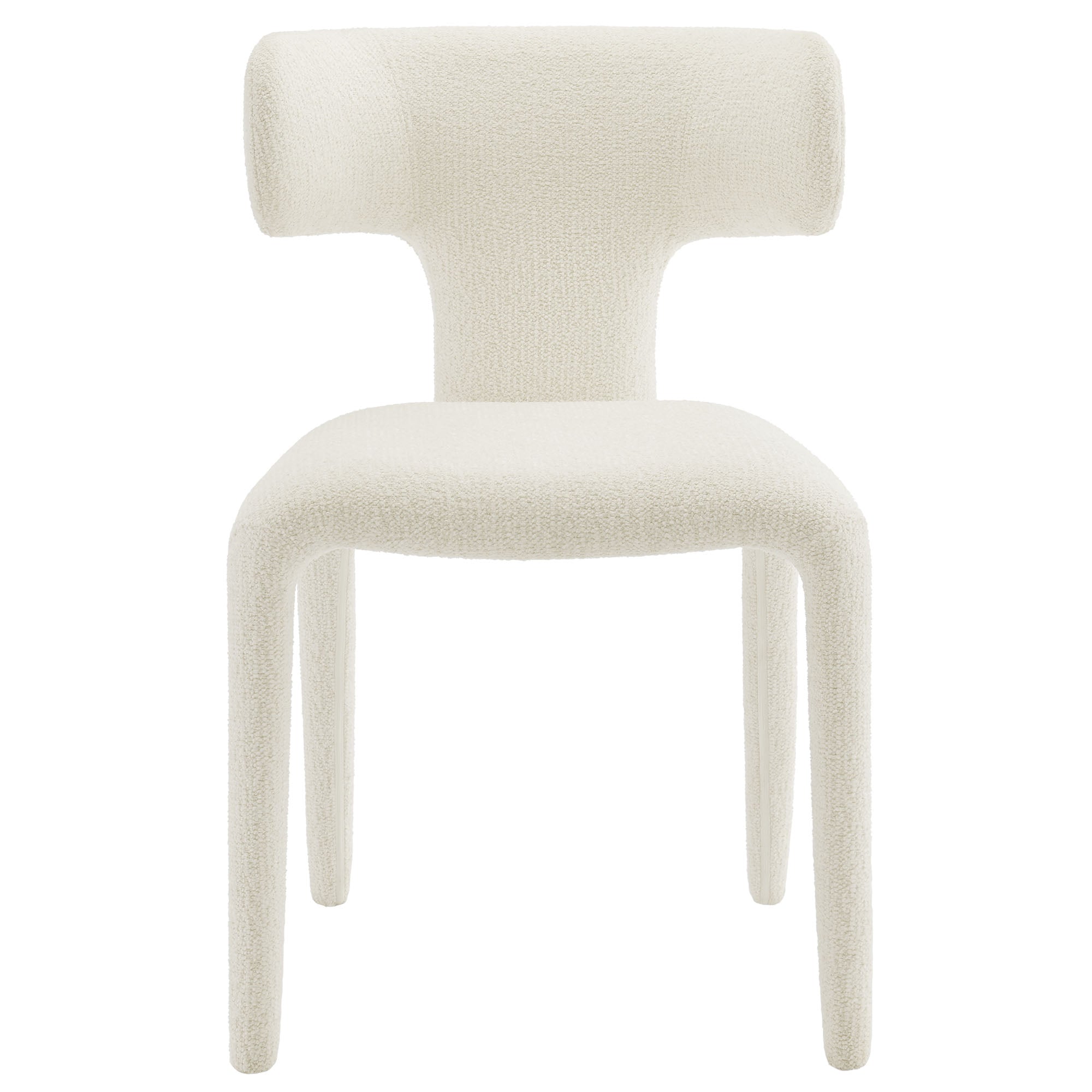 Modway Stellan Curved Back Boucle Upholstered Dining Chair Set of 2