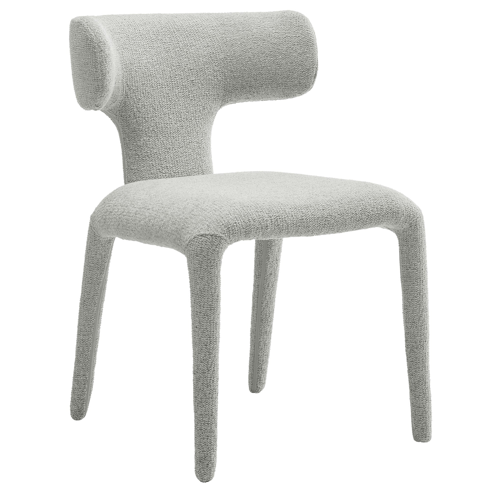 Modway Stellan Curved Back Boucle Upholstered Dining Chair Set of 2