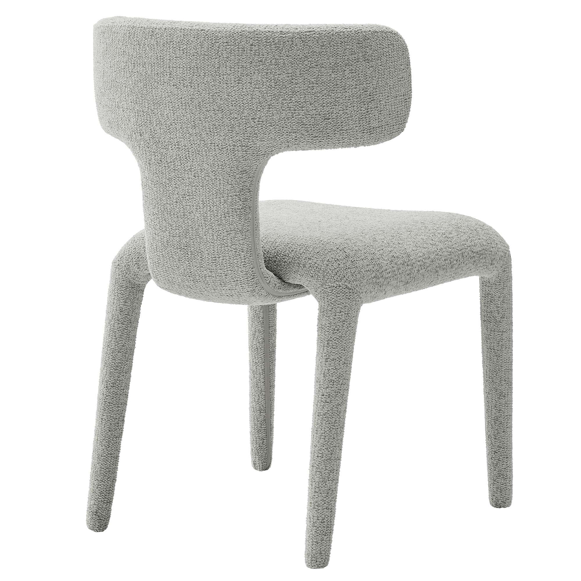 Modway Stellan Curved Back Boucle Upholstered Dining Chair Set of 2