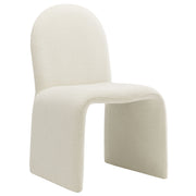 Modway Junia Boucle Upholstered Arch Armless Dining Chair