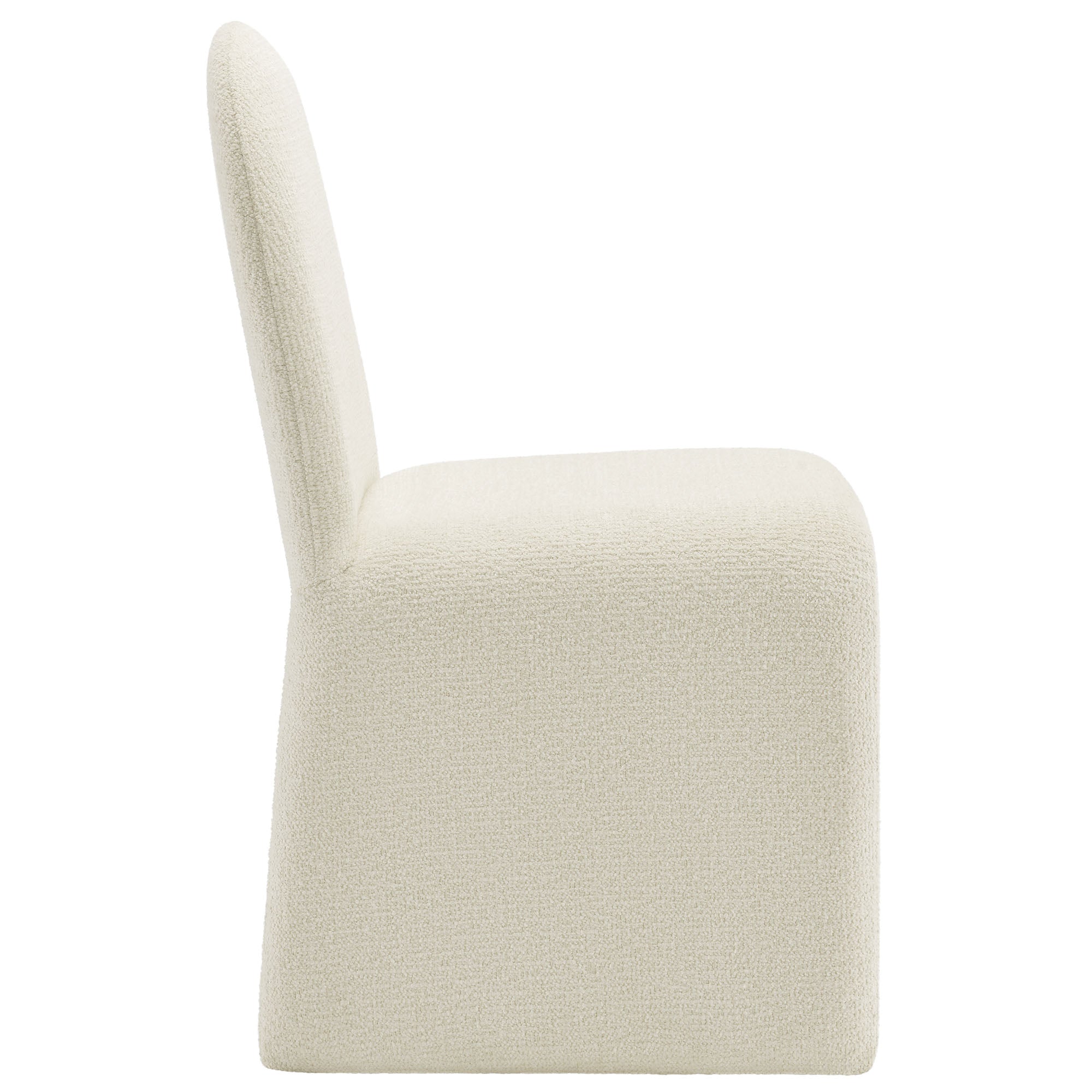 Modway Junia Boucle Upholstered Arch Armless Dining Chair