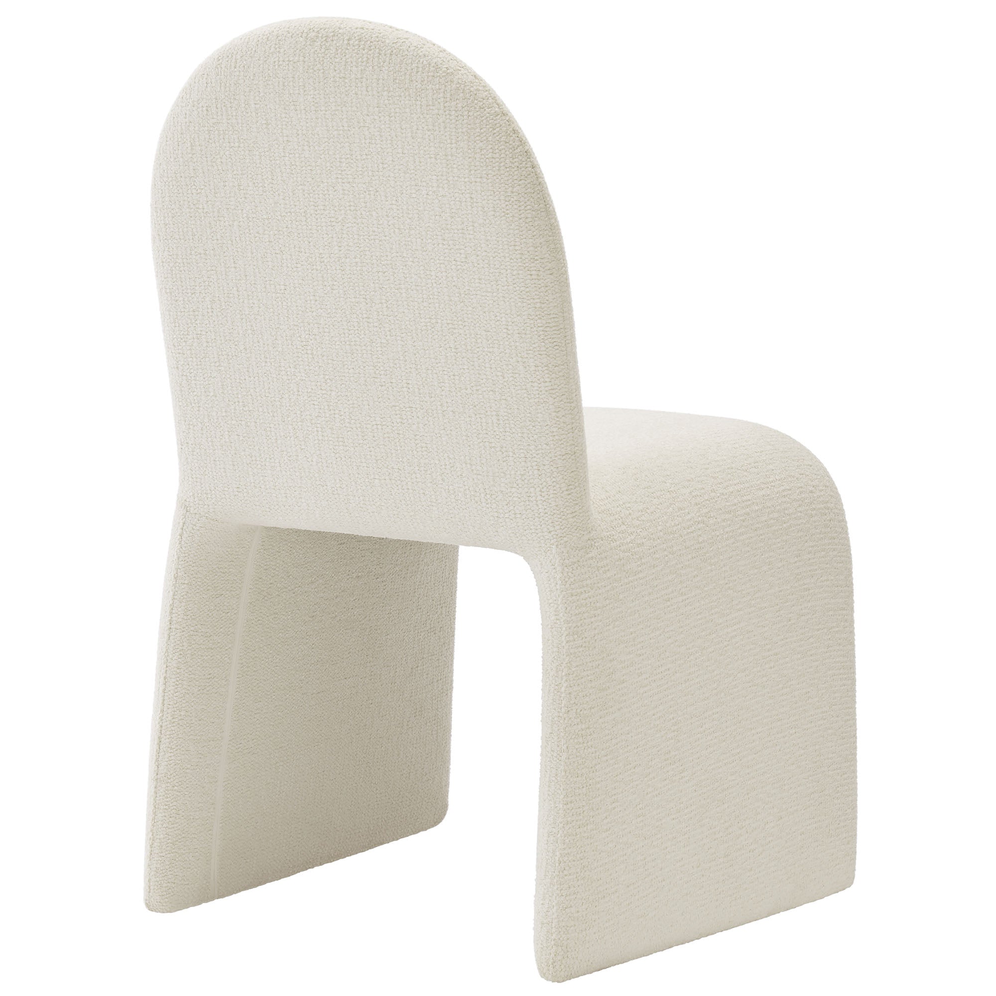 Modway Junia Boucle Upholstered Arch Armless Dining Chair