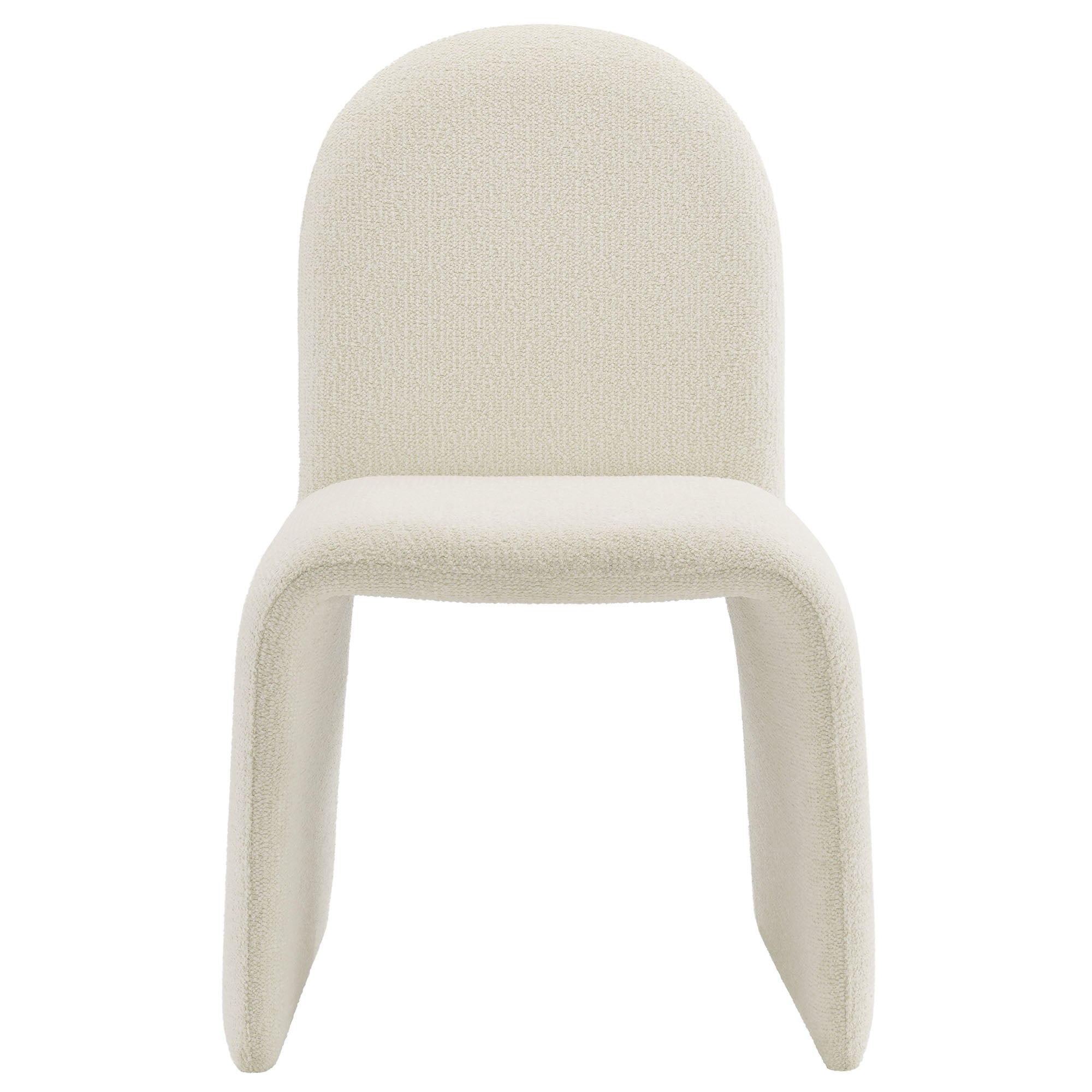Modway Junia Boucle Upholstered Arch Armless Dining Chair