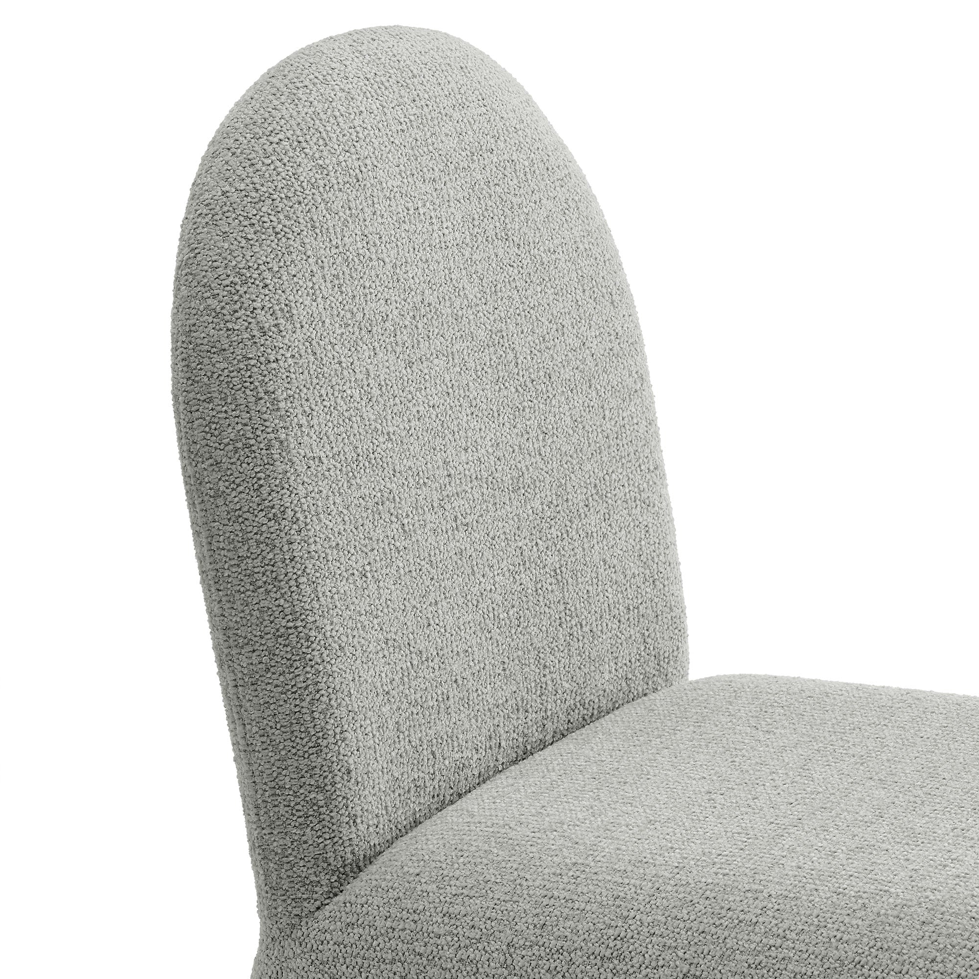 Modway Junia Boucle Upholstered Arch Armless Dining Chair