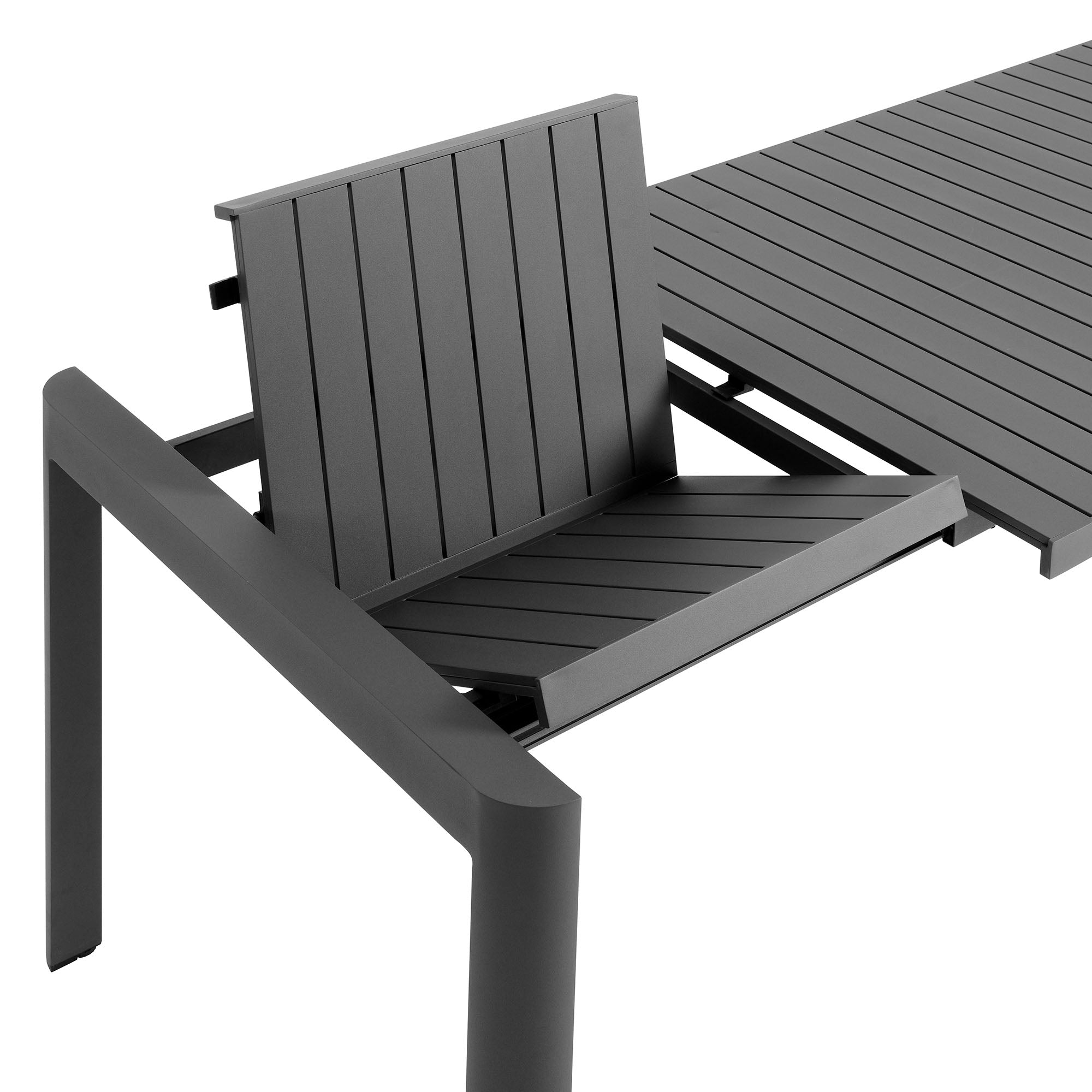 Modway Tahoe Outdoor Patio Aluminum Extendable Dining Table