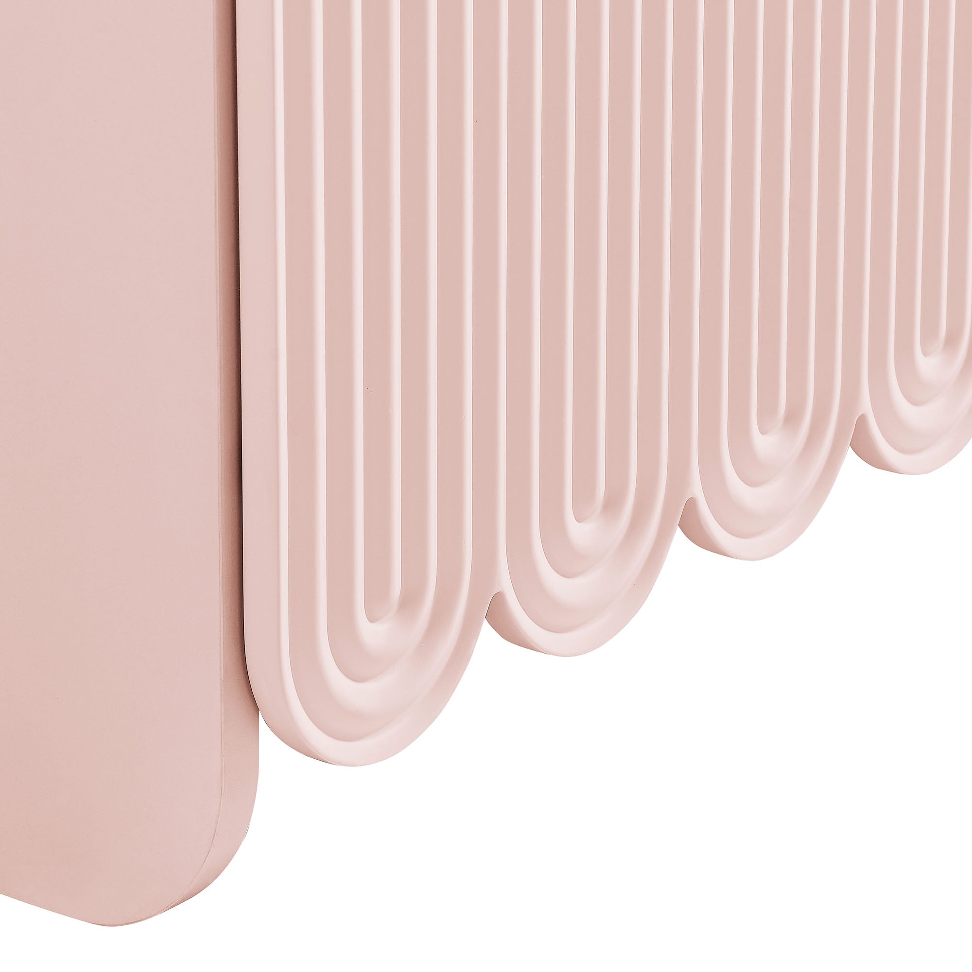 Modway Dahlia Fluted and Scalloped Sideboard Storage Cabinet