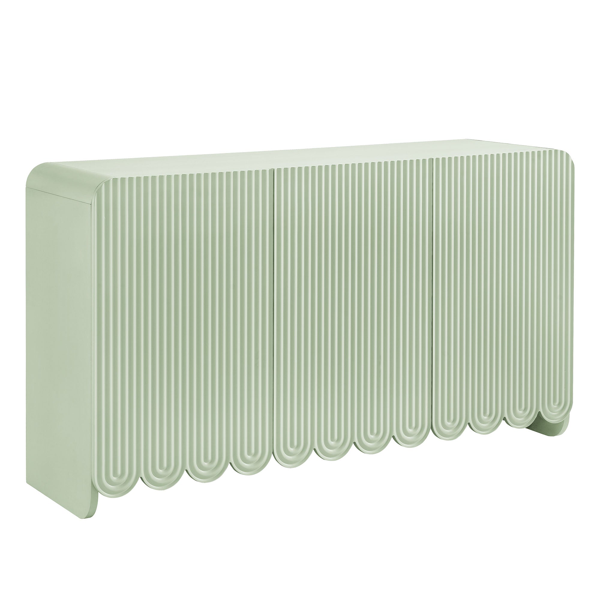 Modway Dahlia Fluted and Scalloped Sideboard Storage Cabinet