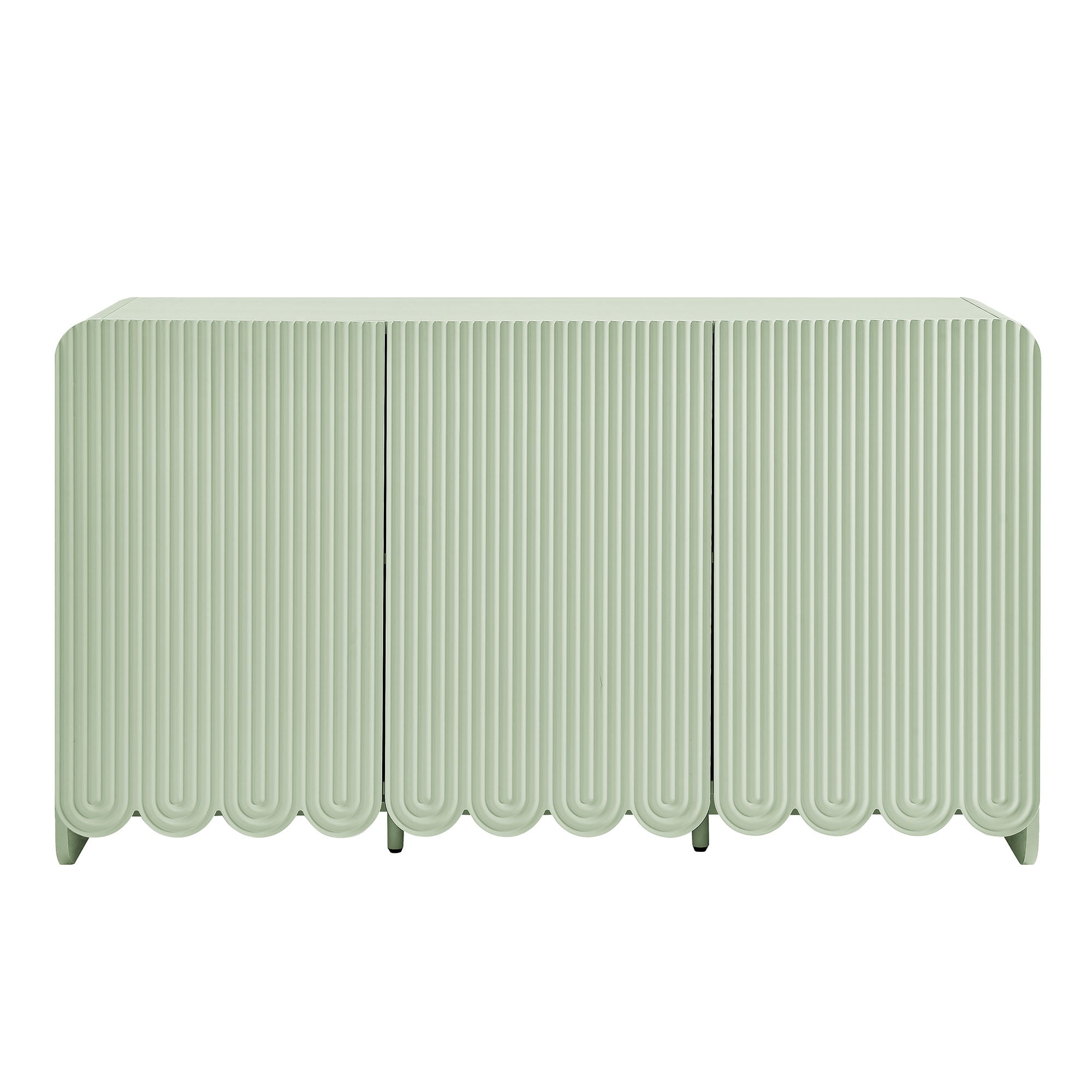 Modway Dahlia Fluted and Scalloped Sideboard Storage Cabinet
