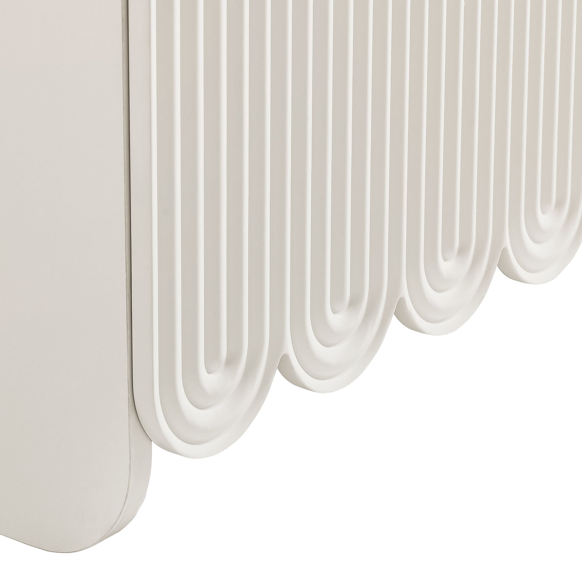 Modway Dahlia Fluted and Scalloped Sideboard Storage Cabinet