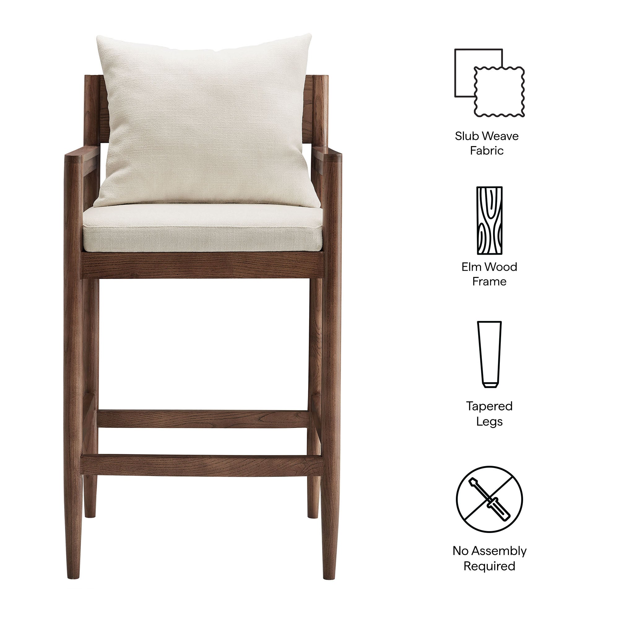Modway Remington Wood Bar Stool