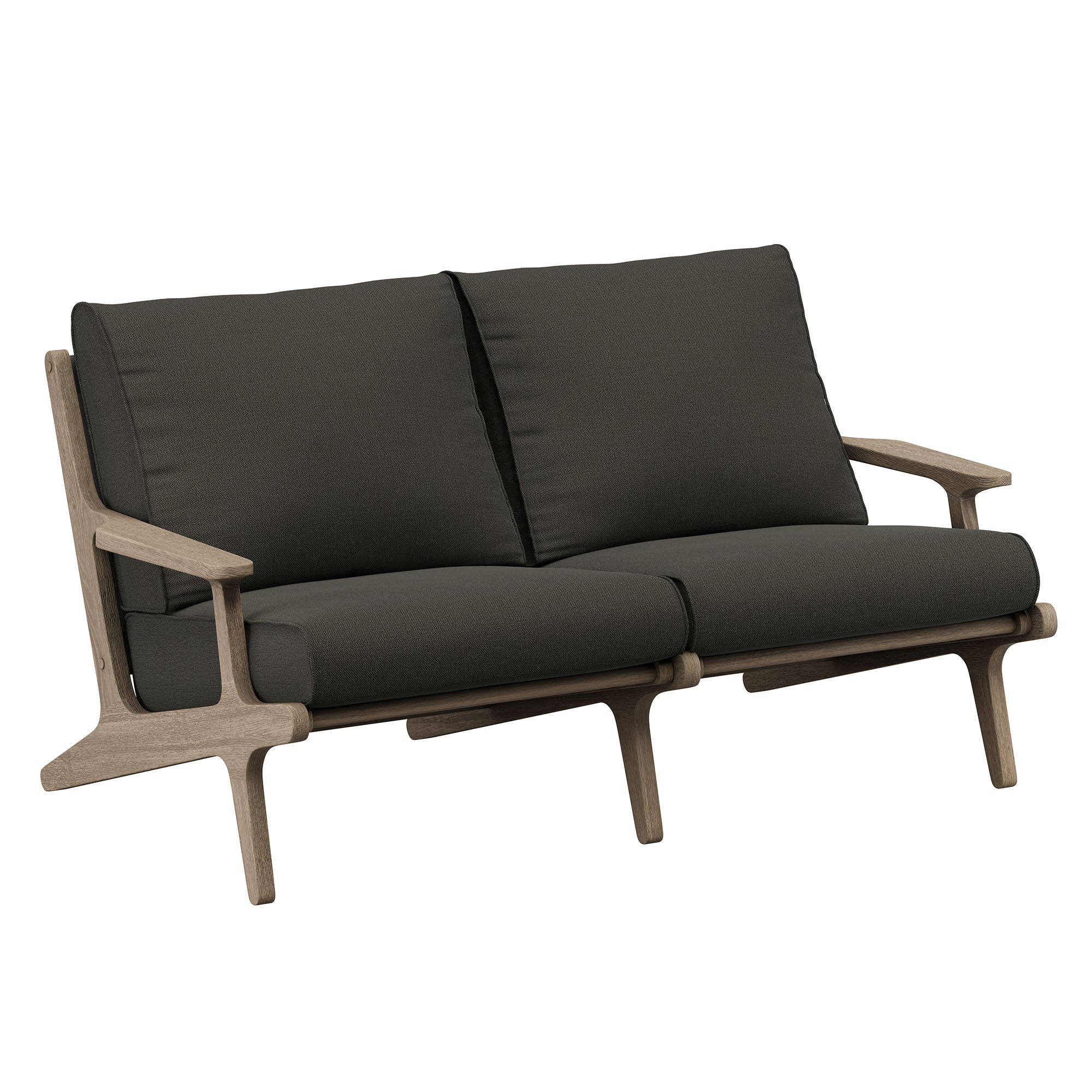 Modway EEI-7247 Saratoga Outdoor Patio Teak Wood Loveseat
