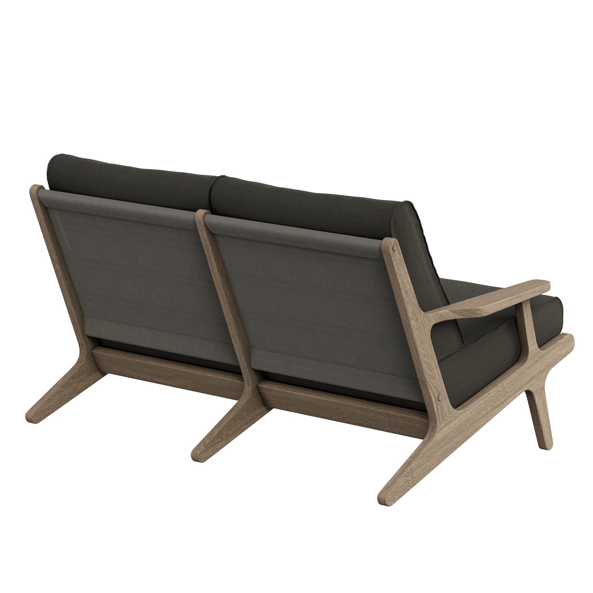 Modway EEI-7247 Saratoga Outdoor Patio Teak Wood Loveseat