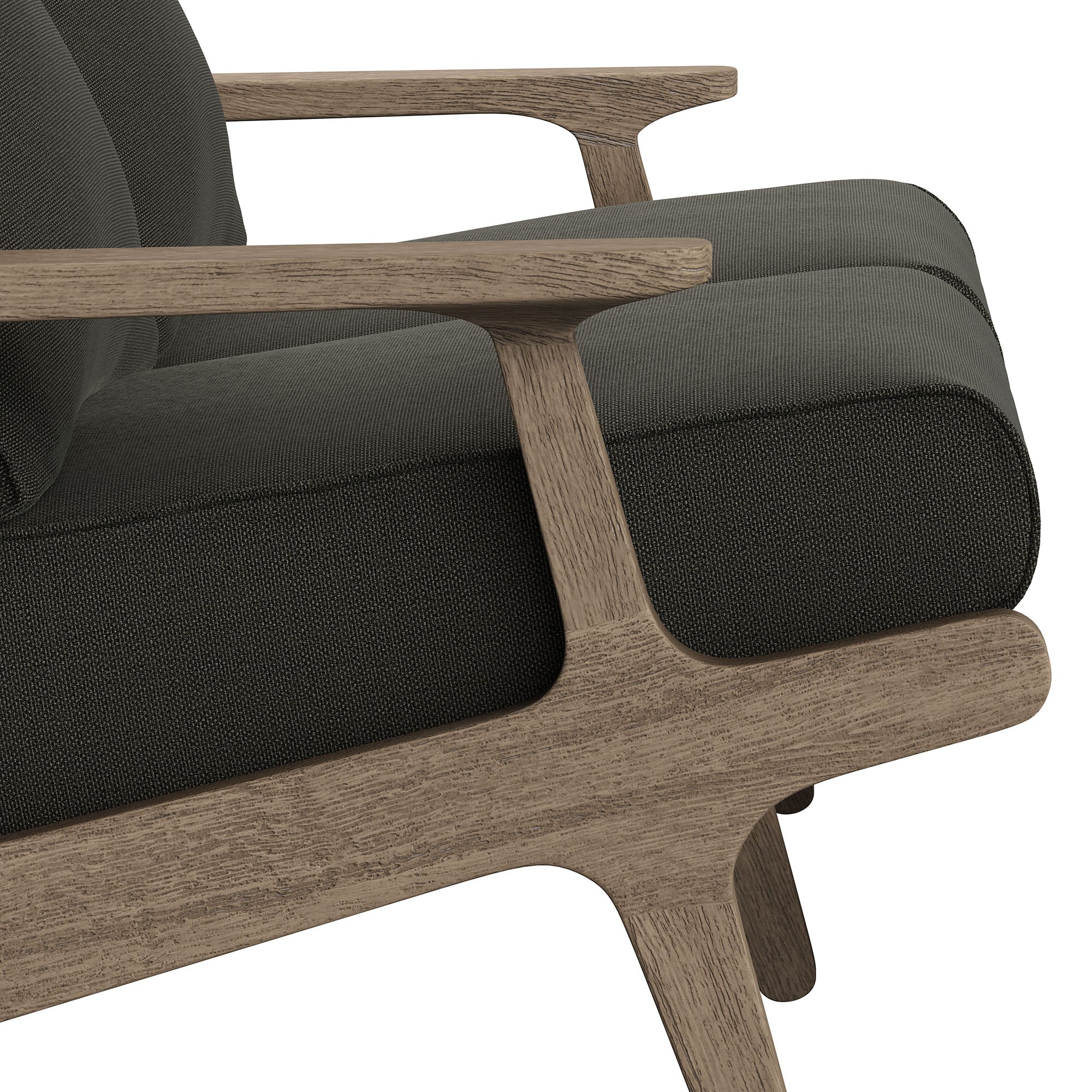 Modway EEI-7247 Saratoga Outdoor Patio Teak Wood Loveseat