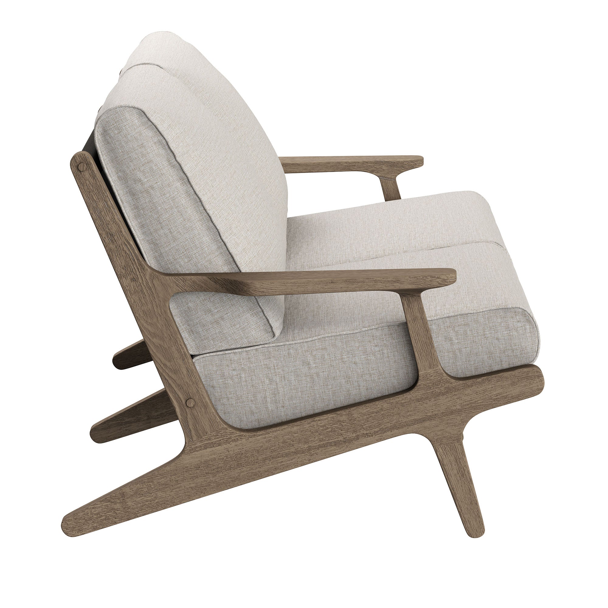 Modway EEI-7247 Saratoga Outdoor Patio Teak Wood Loveseat