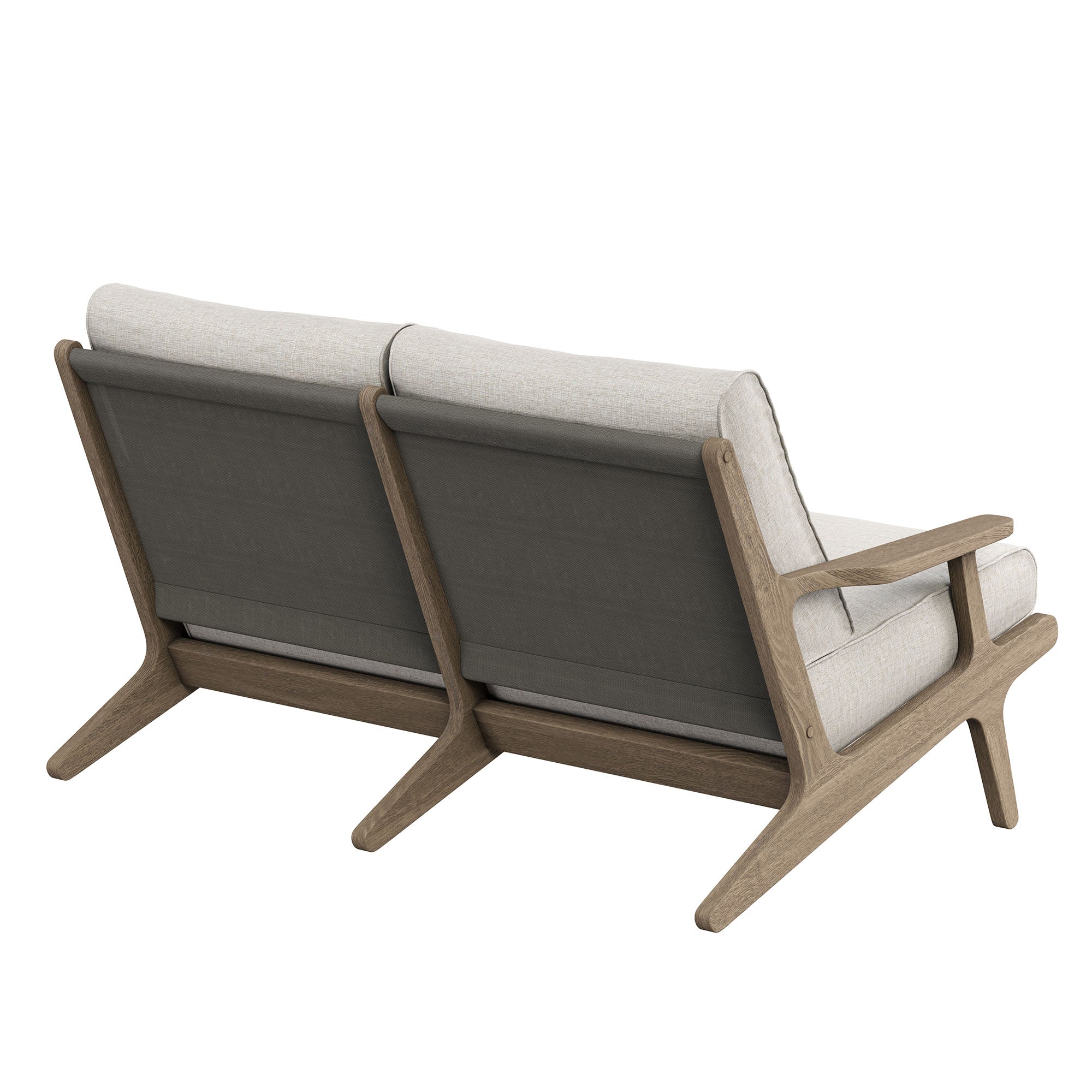 Modway EEI-7247 Saratoga Outdoor Patio Teak Wood Loveseat