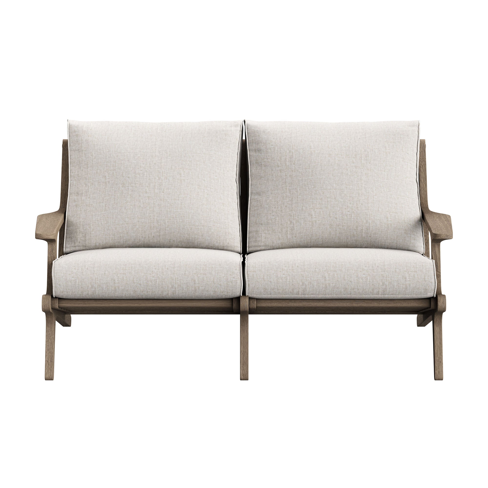 Modway EEI-7247 Saratoga Outdoor Patio Teak Wood Loveseat