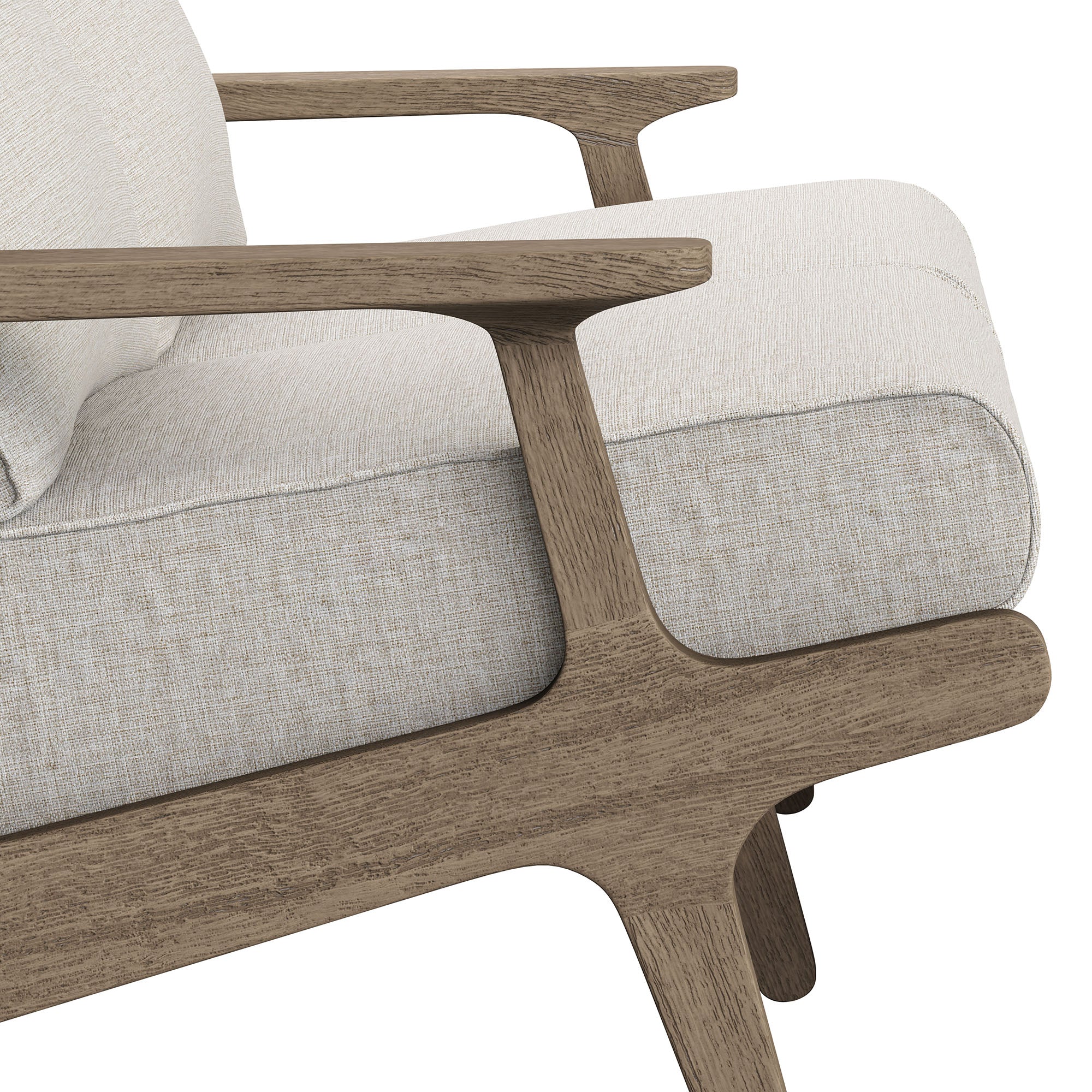 Modway EEI-7247 Saratoga Outdoor Patio Teak Wood Loveseat