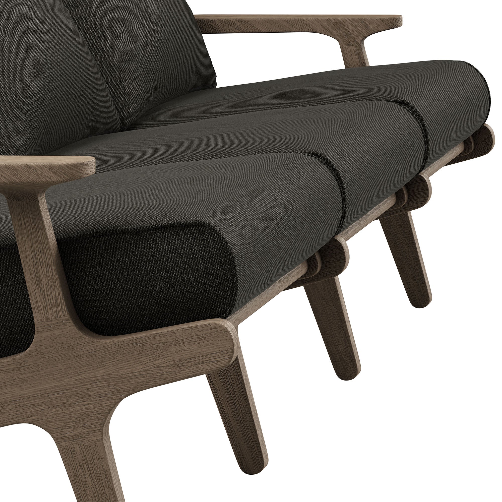 Modway EEI-7249 Saratoga Outdoor Patio Teak Sofa