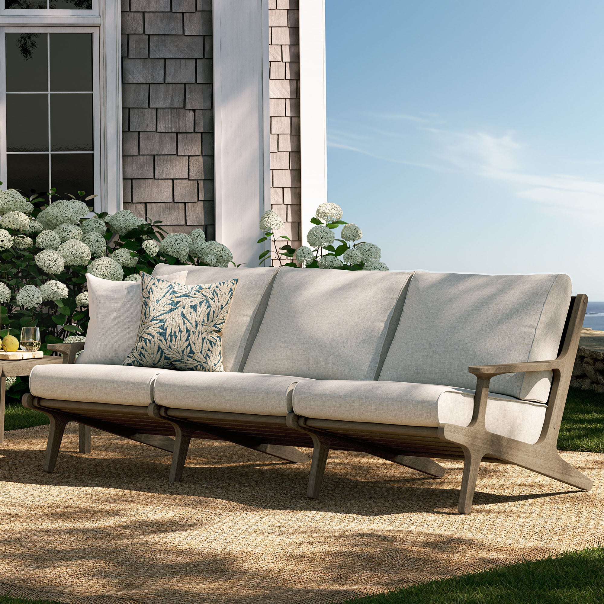 Modway EEI-7249 Saratoga Outdoor Patio Teak Sofa