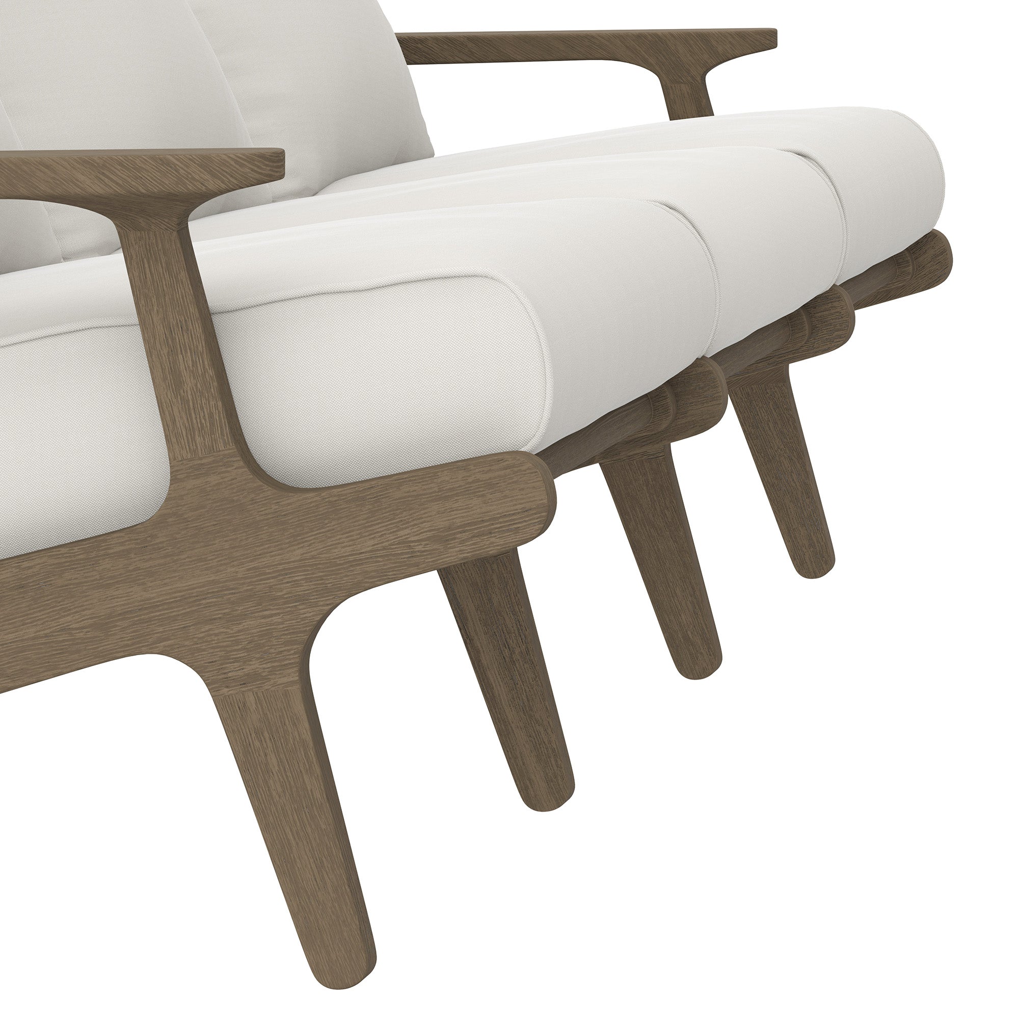 Modway Saratoga Outdoor Patio Teak Sofa