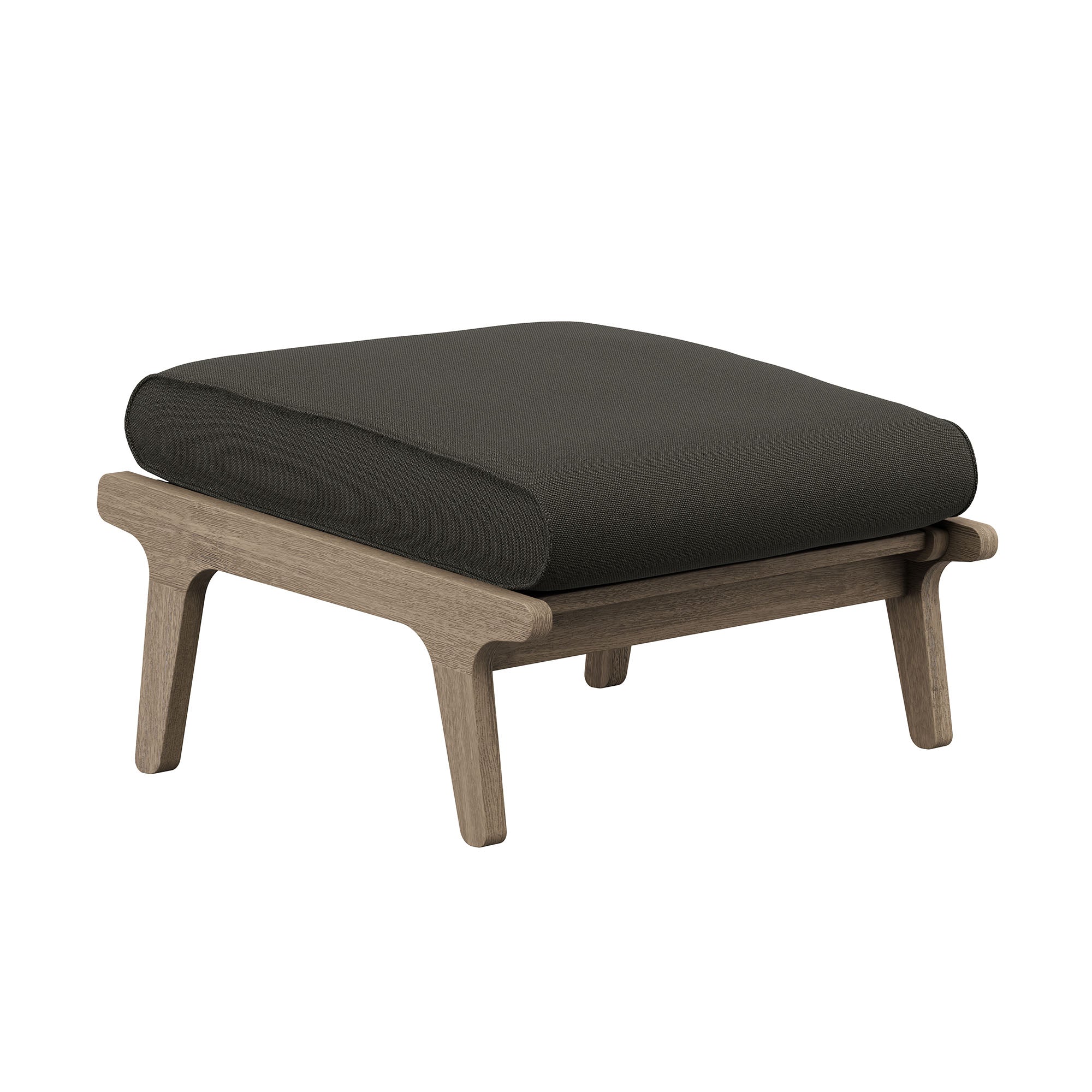 Modway EEI-7250 Saratoga Outdoor Patio Teak Ottoman
