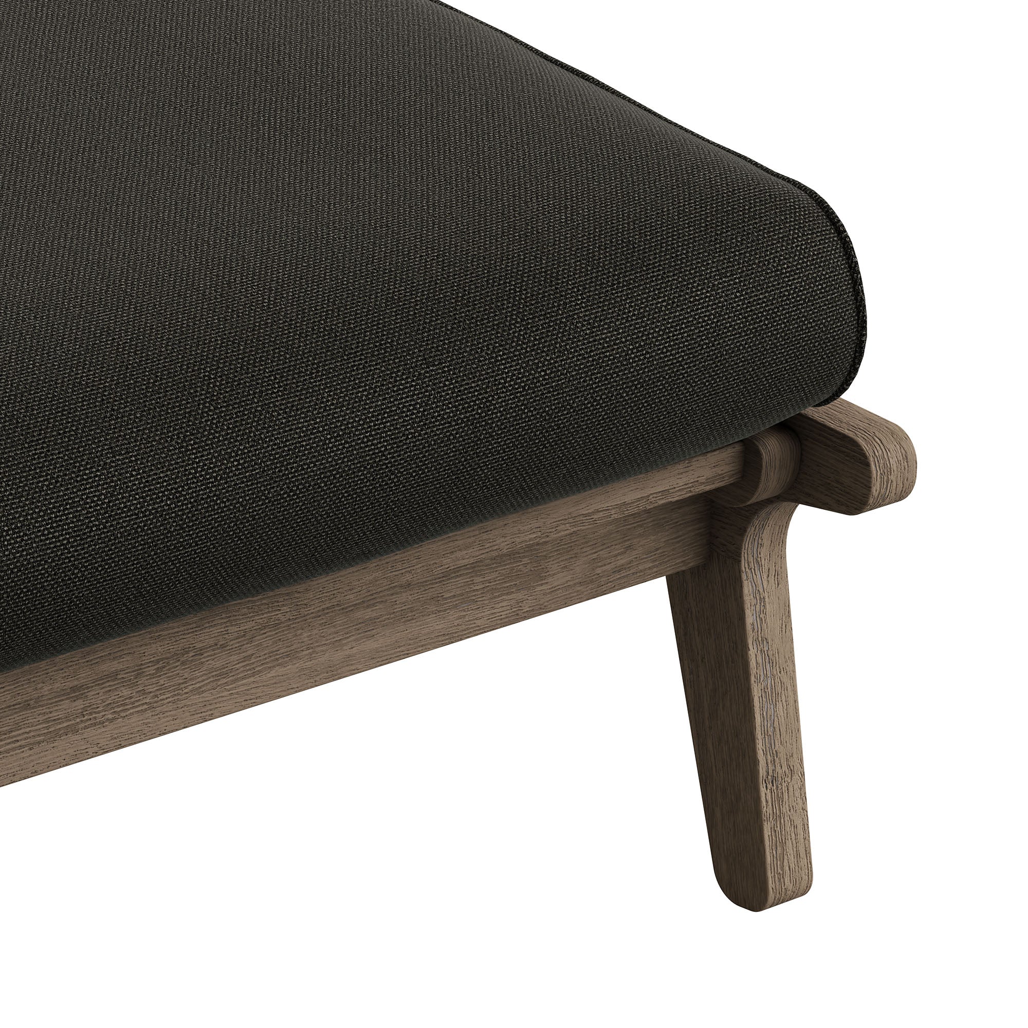 Modway EEI-7250 Saratoga Outdoor Patio Teak Ottoman