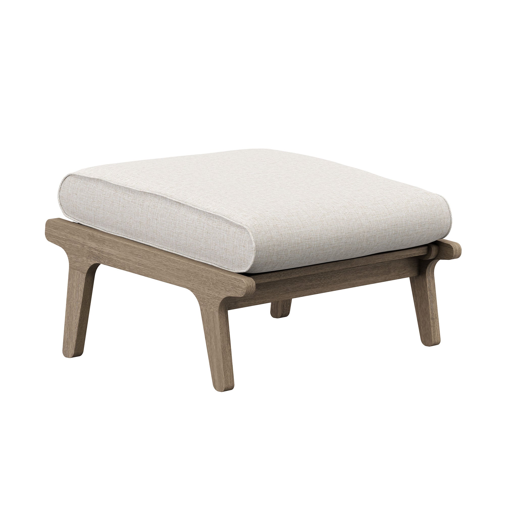 Modway EEI-7250 Saratoga Outdoor Patio Teak Ottoman