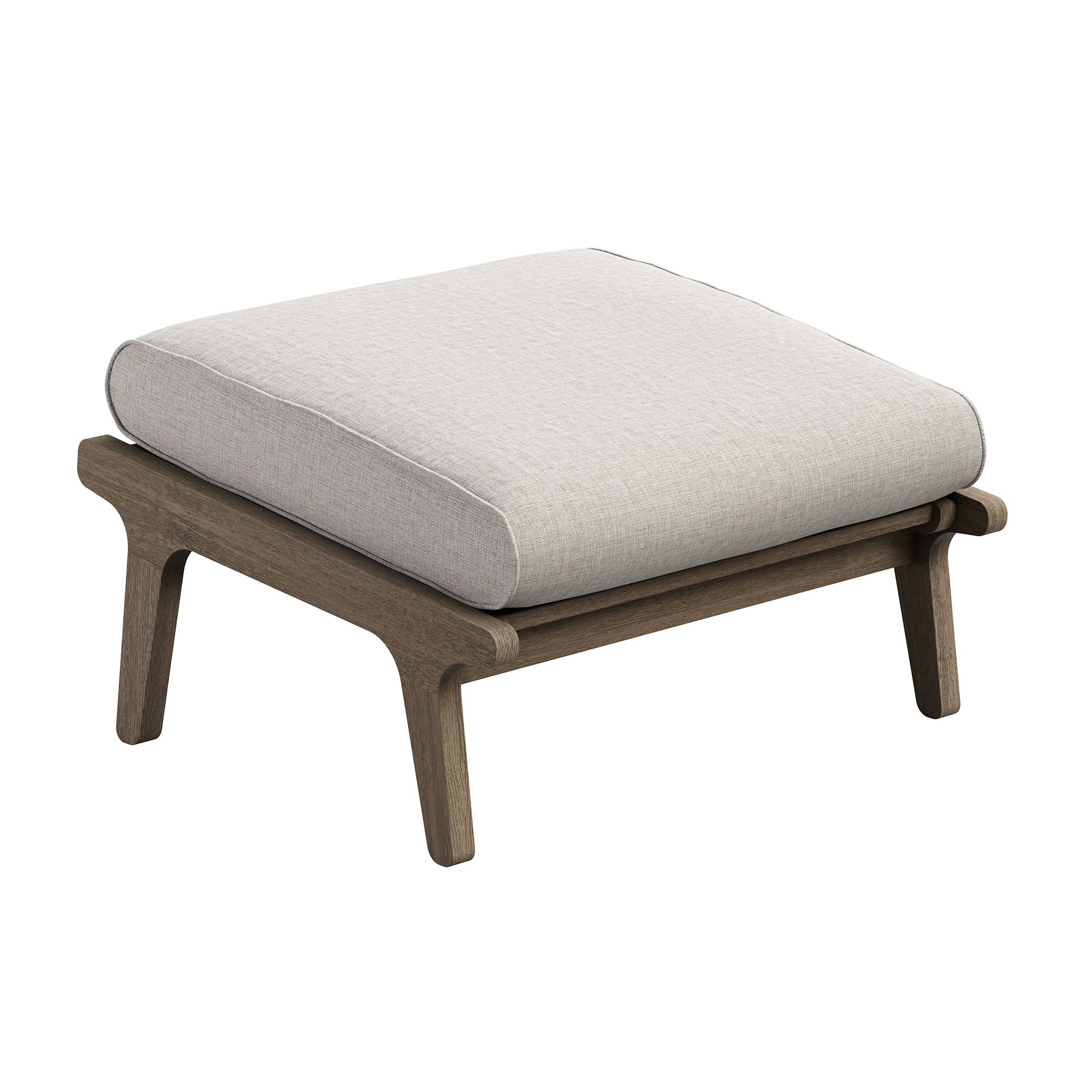 Modway EEI-7250 Saratoga Outdoor Patio Teak Ottoman