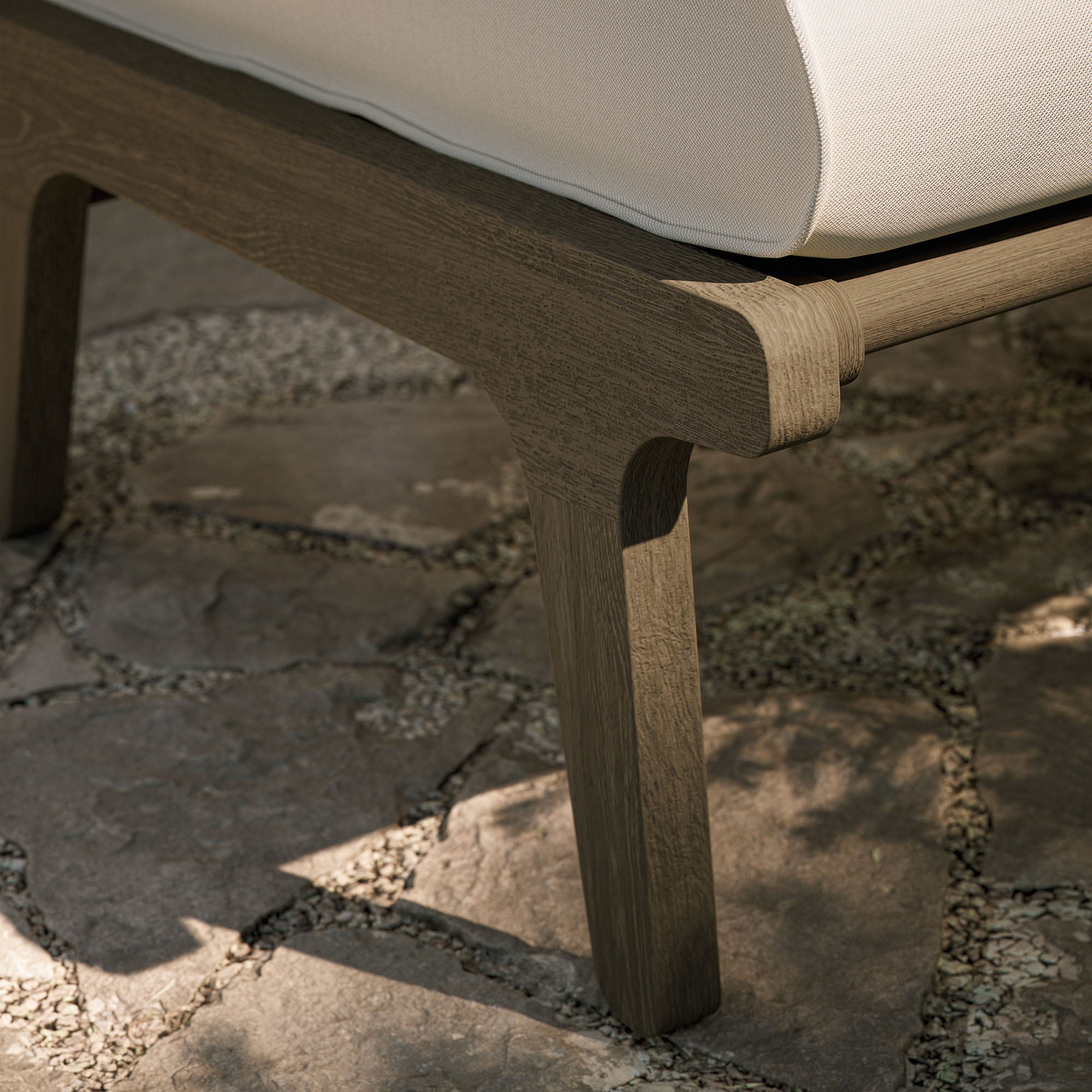 Modway Saratoga Outdoor Patio Teak Ottoman
