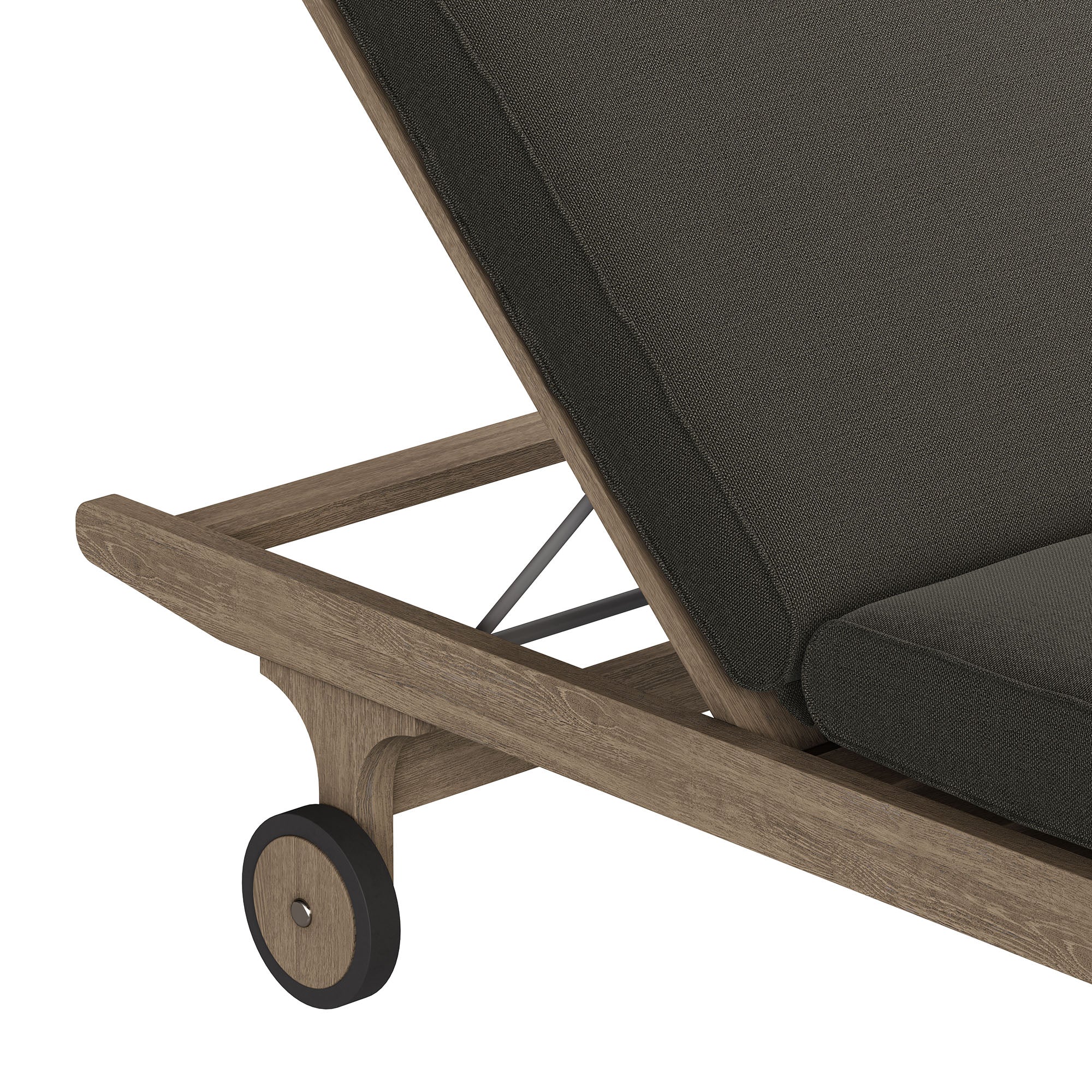 Modway EEI-7251 Saratoga Outdoor Patio Teak Chaise Lounge Chair