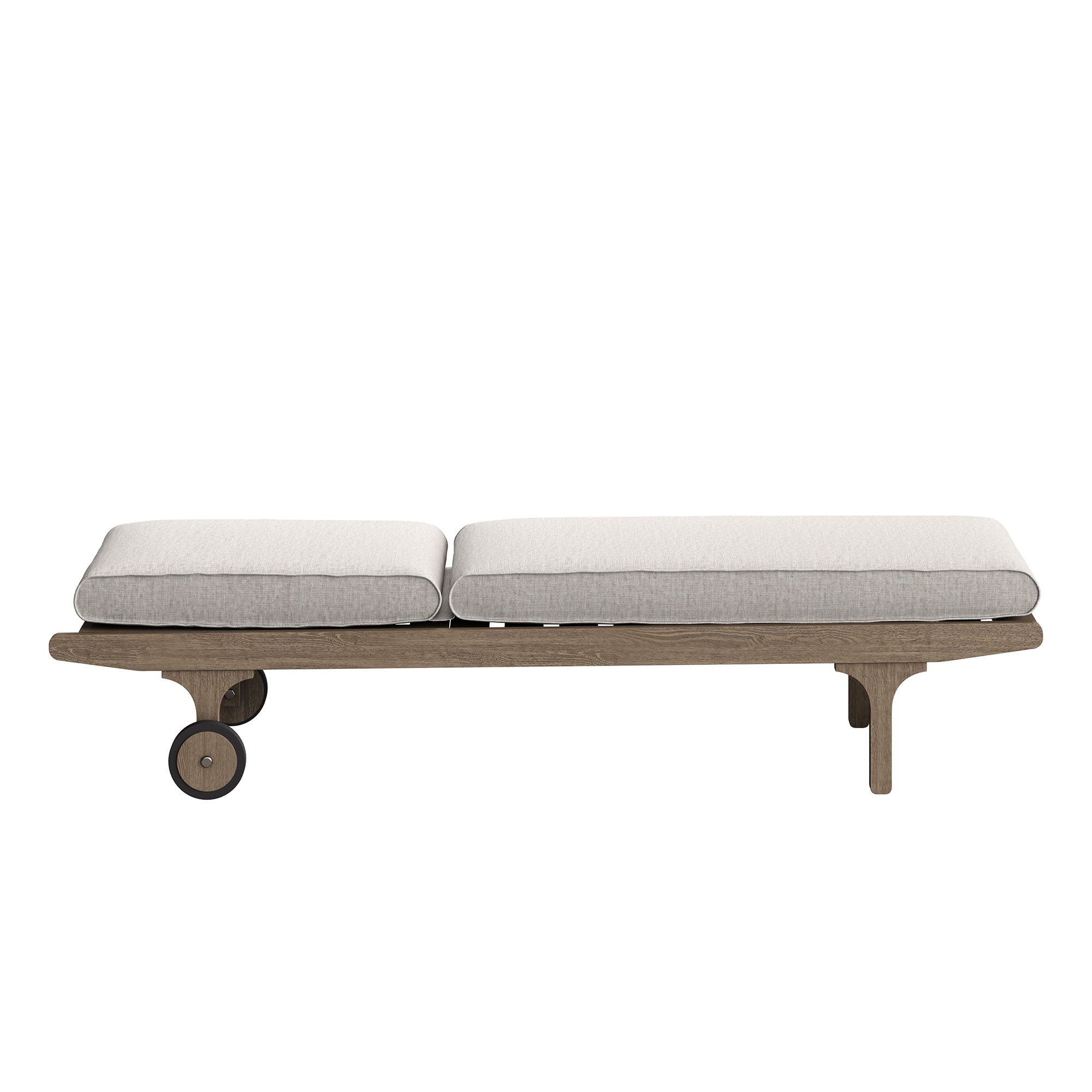 Modway EEI-7251 Saratoga Outdoor Patio Teak Chaise Lounge Chair