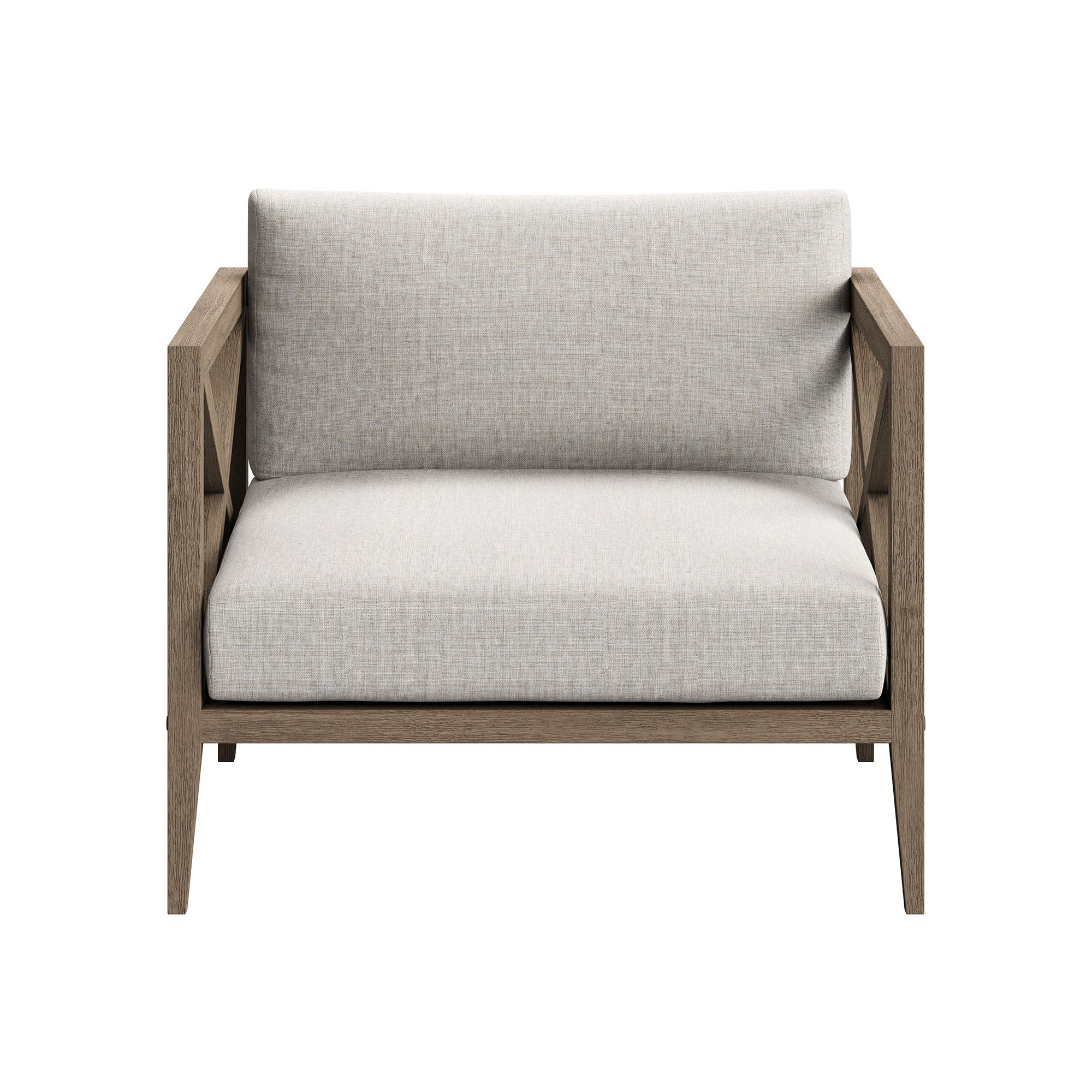 Modway EEI-7275 Northlake 3-Piece Outdoor Patio Teak Wood Furniture Set with Armchair and Side Table