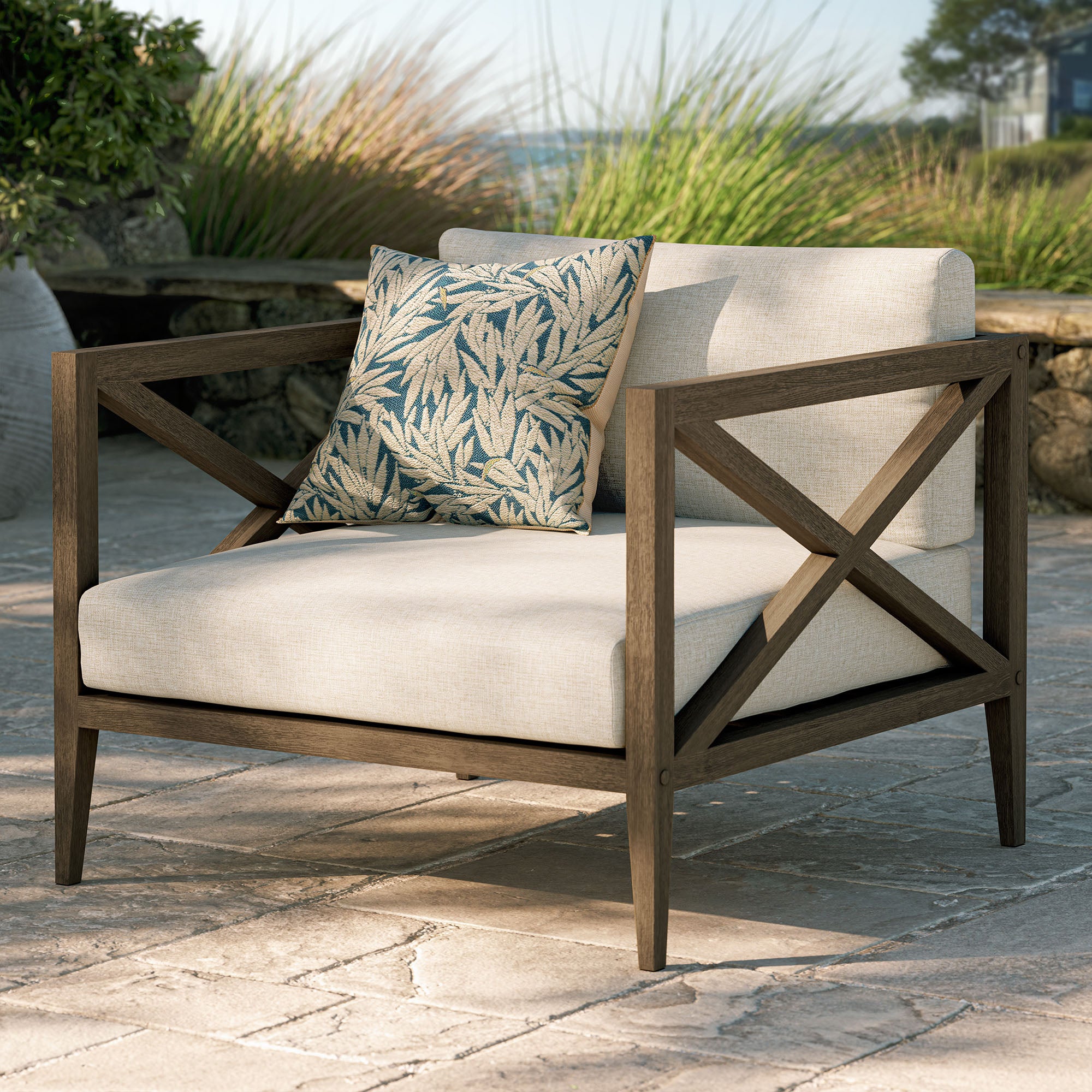 Modway EEI-7252 Northlake Outdoor Patio Teak Armchair