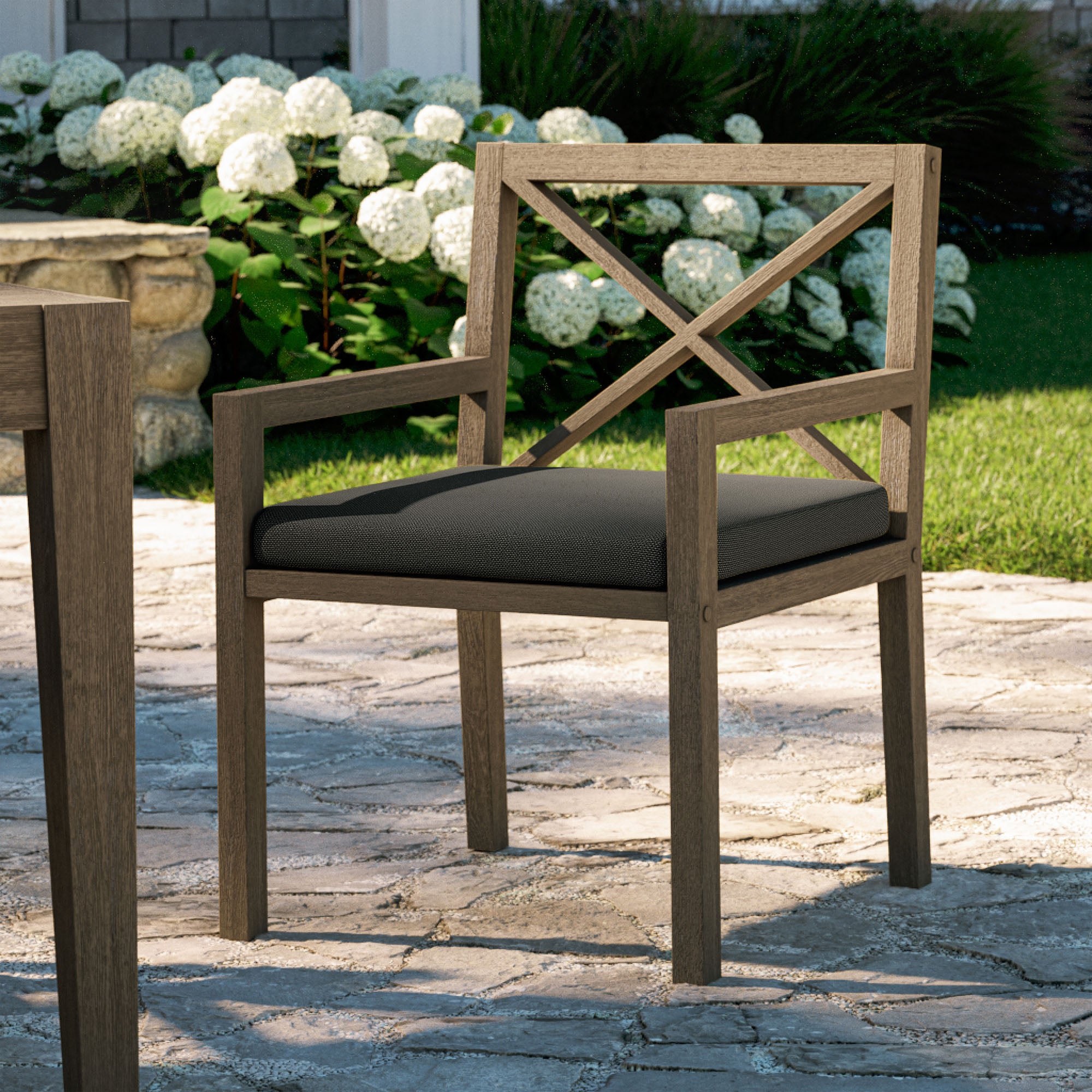 Modway EEI-7253 Northlake Outdoor Patio Teak Dining Armchair