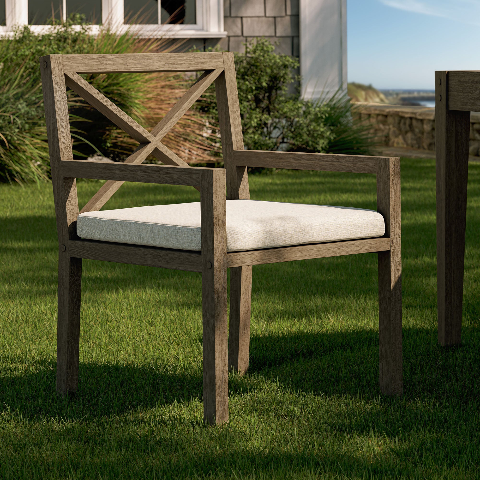 Modway EEI-7253 Northlake Outdoor Patio Teak Dining Armchair