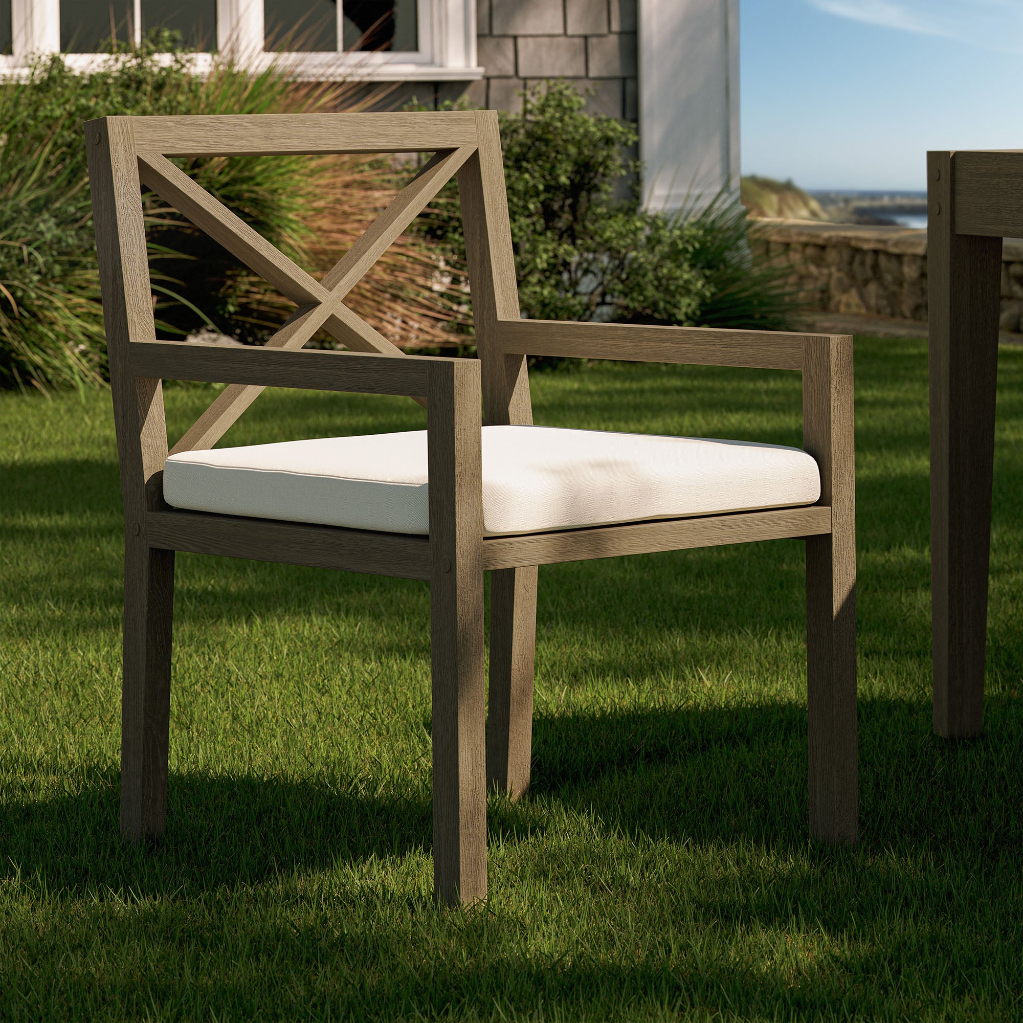 Modway Northlake Outdoor Patio Teak Dining Armchair