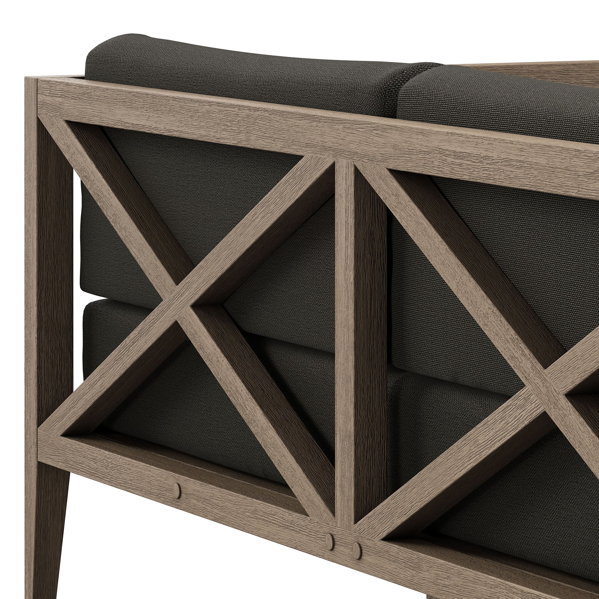 Modway EEI-7254 Northlake Outdoor Patio Teak Loveseat