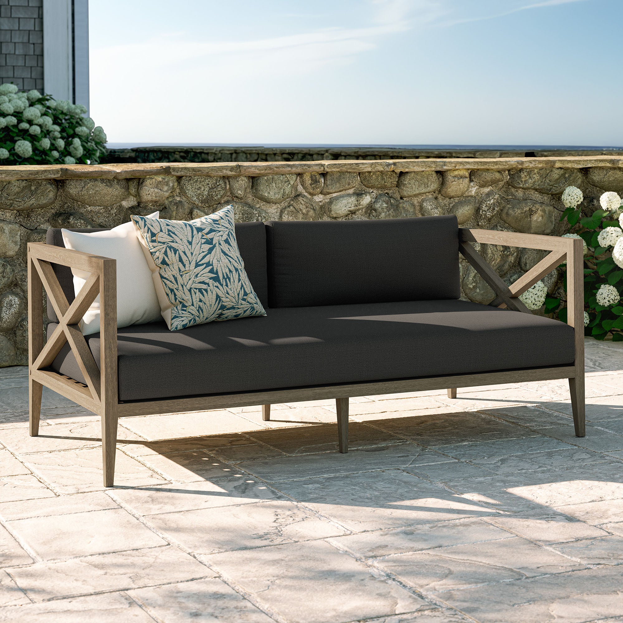 Modway EEI-7254 Northlake Outdoor Patio Teak Loveseat