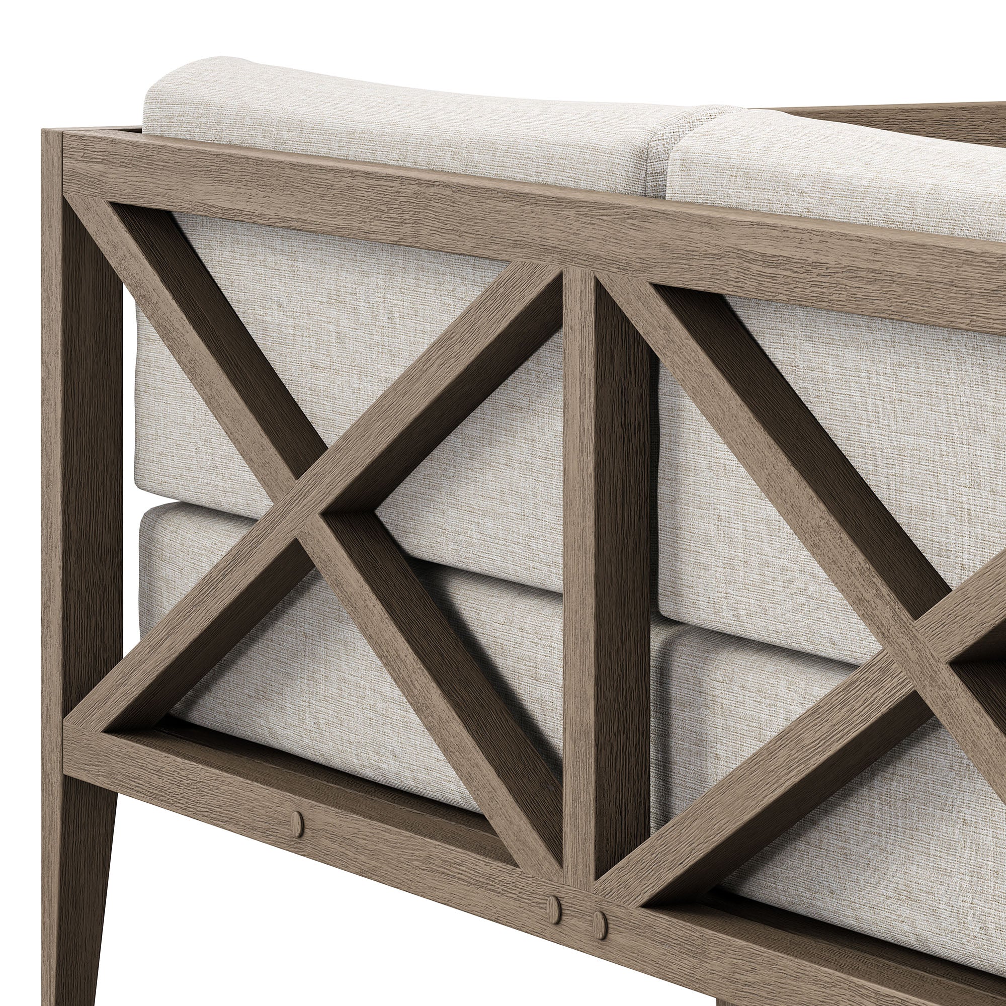 Modway EEI-7254 Northlake Outdoor Patio Teak Loveseat