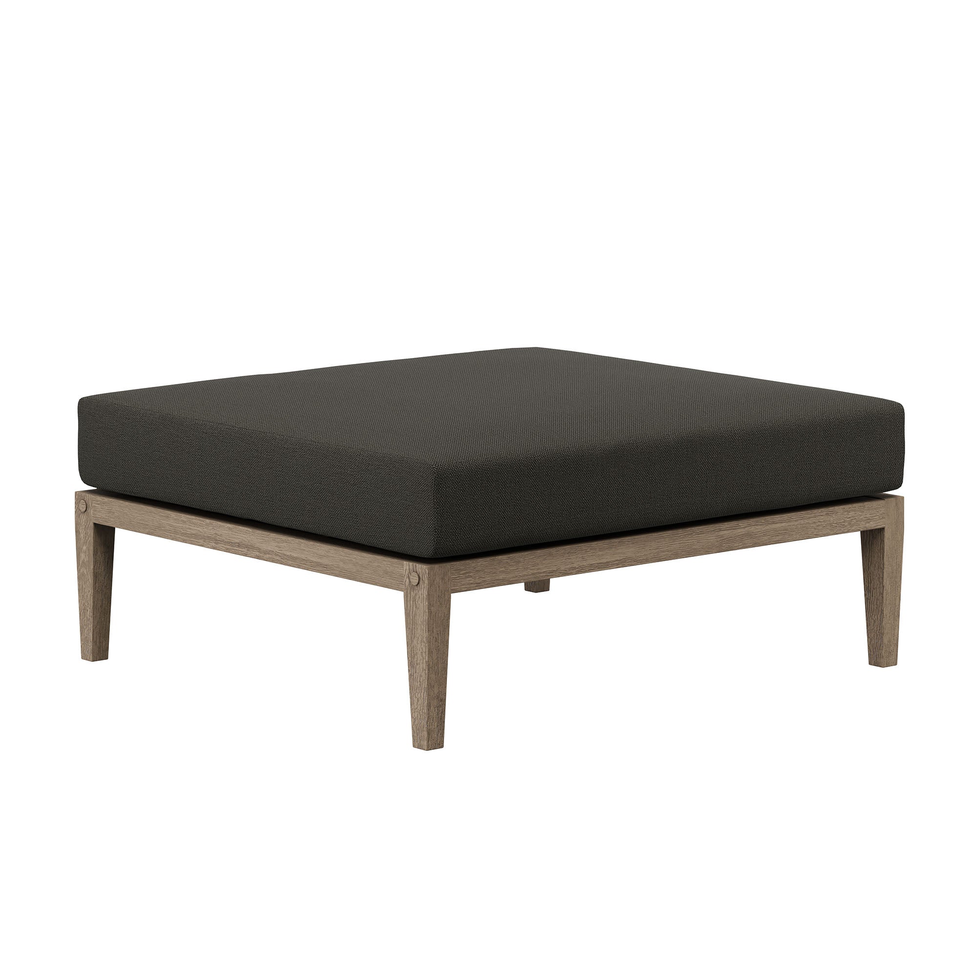 Modway EEI-7273 Northlake Outdoor Patio Teak Wood Loveseat and Ottoman Set