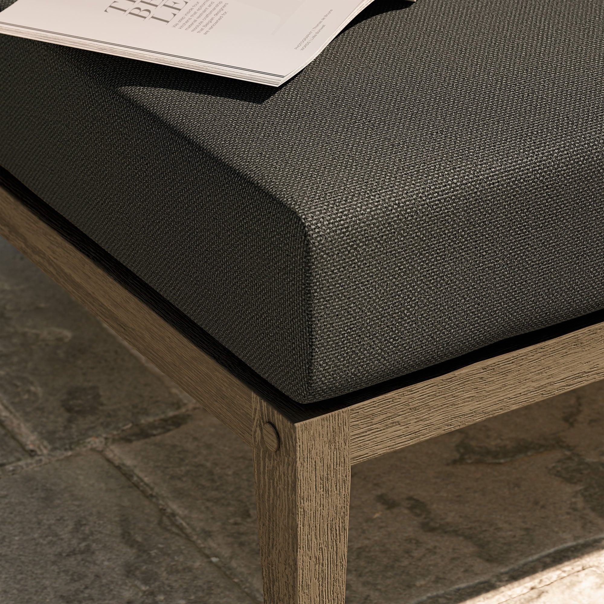 Modway EEI-7255 Northlake Outdoor Patio Teak Ottoman