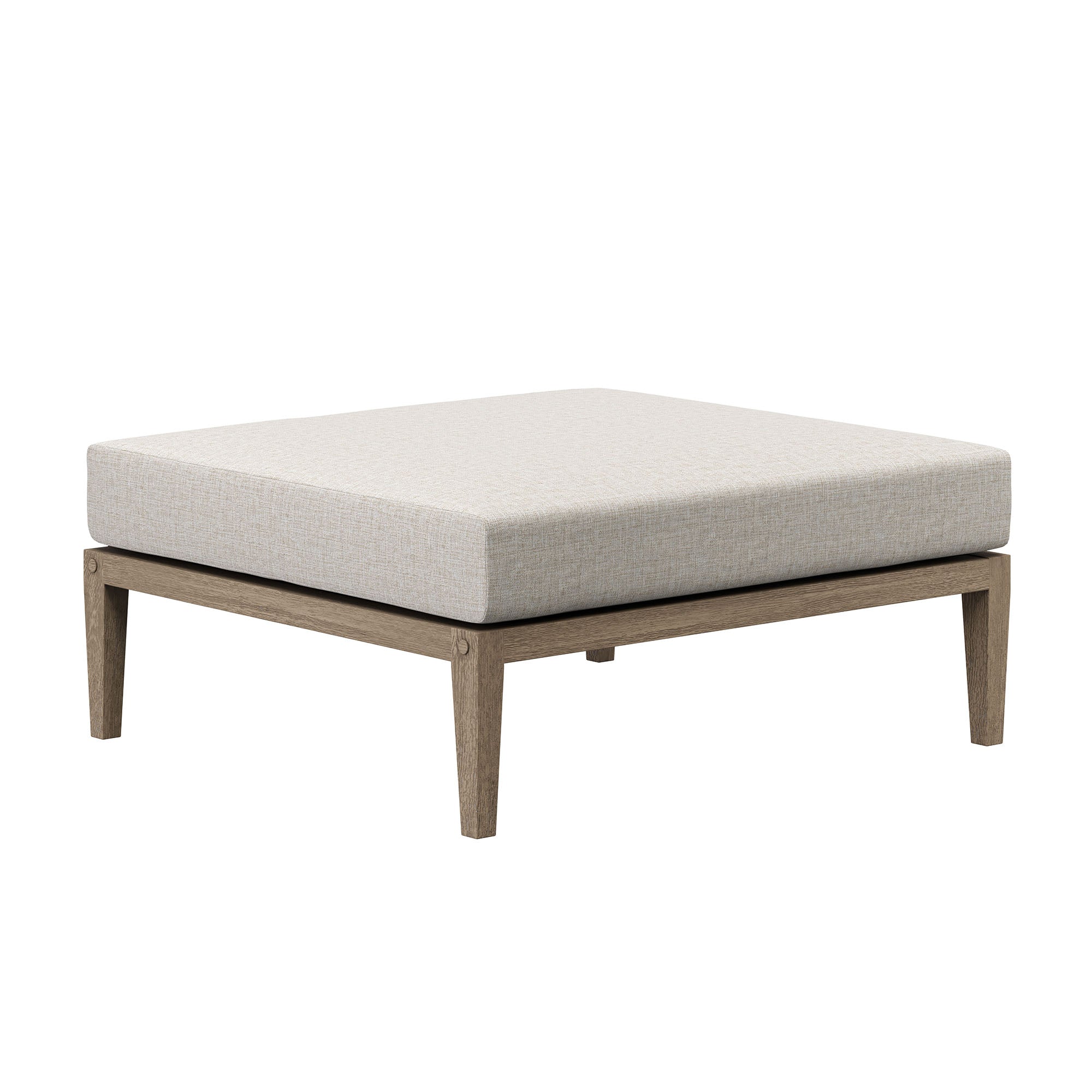 Modway EEI-7273 Northlake Outdoor Patio Teak Wood Loveseat and Ottoman Set