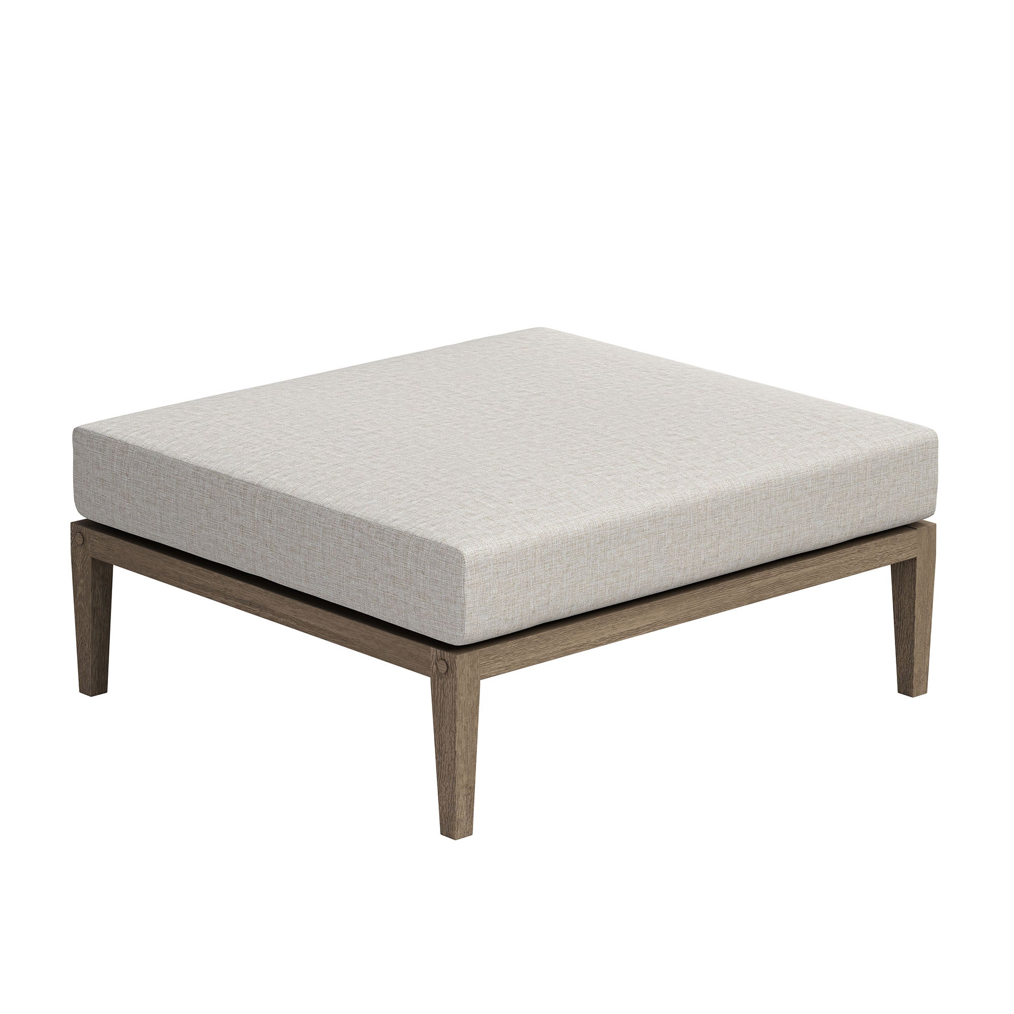 Modway EEI-7273 Northlake Outdoor Patio Teak Wood Loveseat and Ottoman Set
