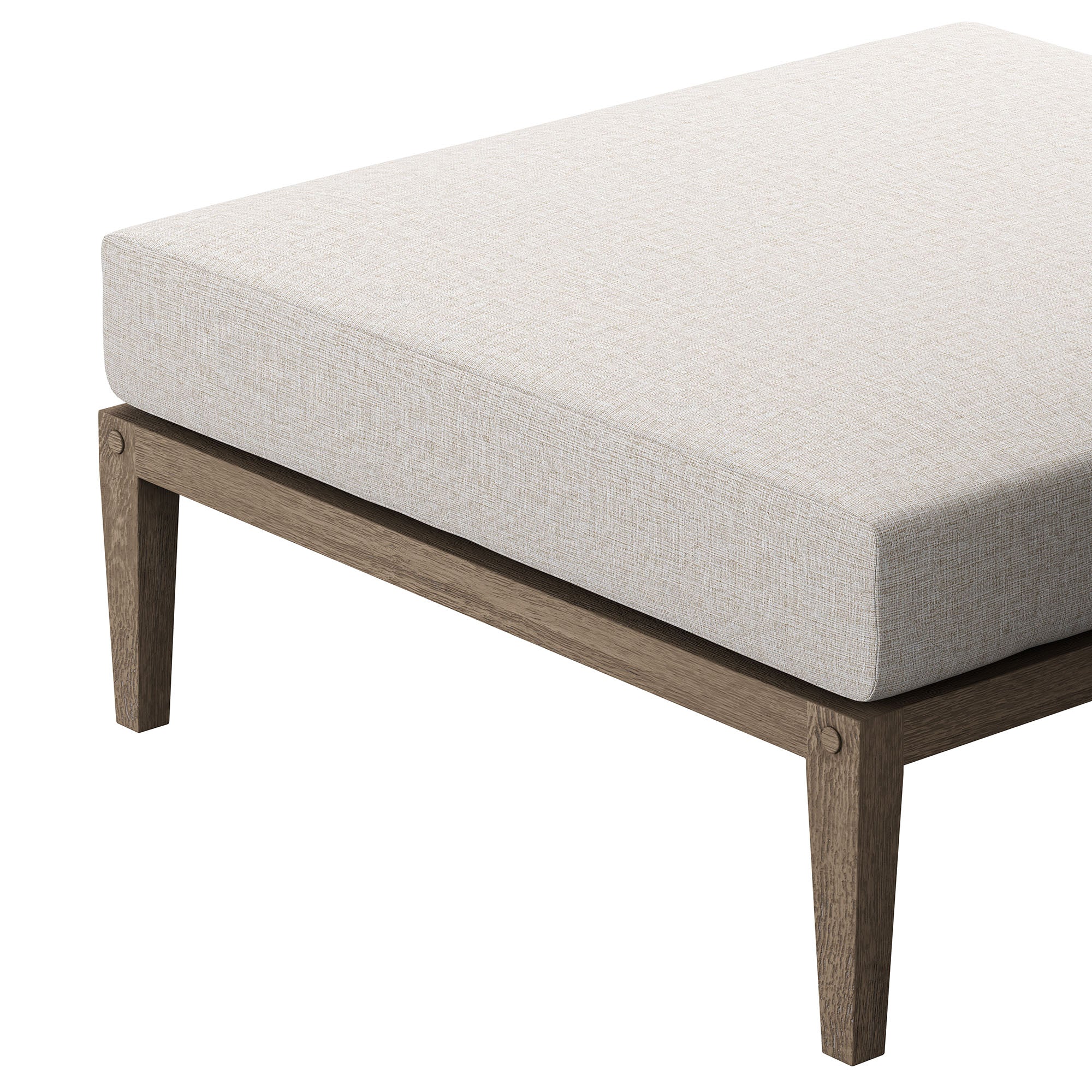 Modway EEI-7255 Northlake Outdoor Patio Teak Ottoman