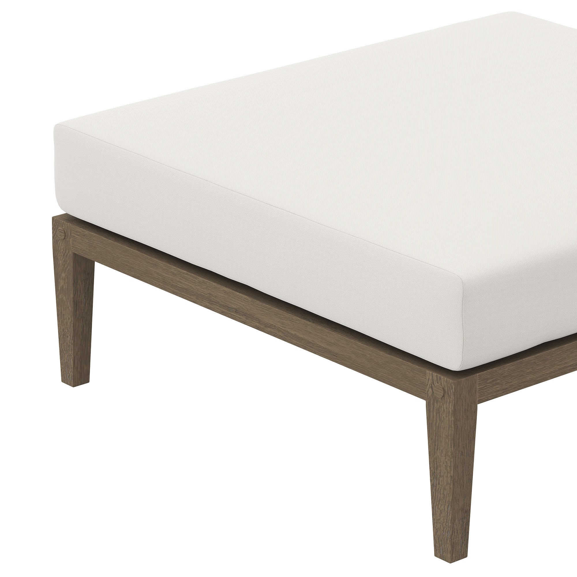 Modway Northlake Outdoor Patio Teak Ottoman
