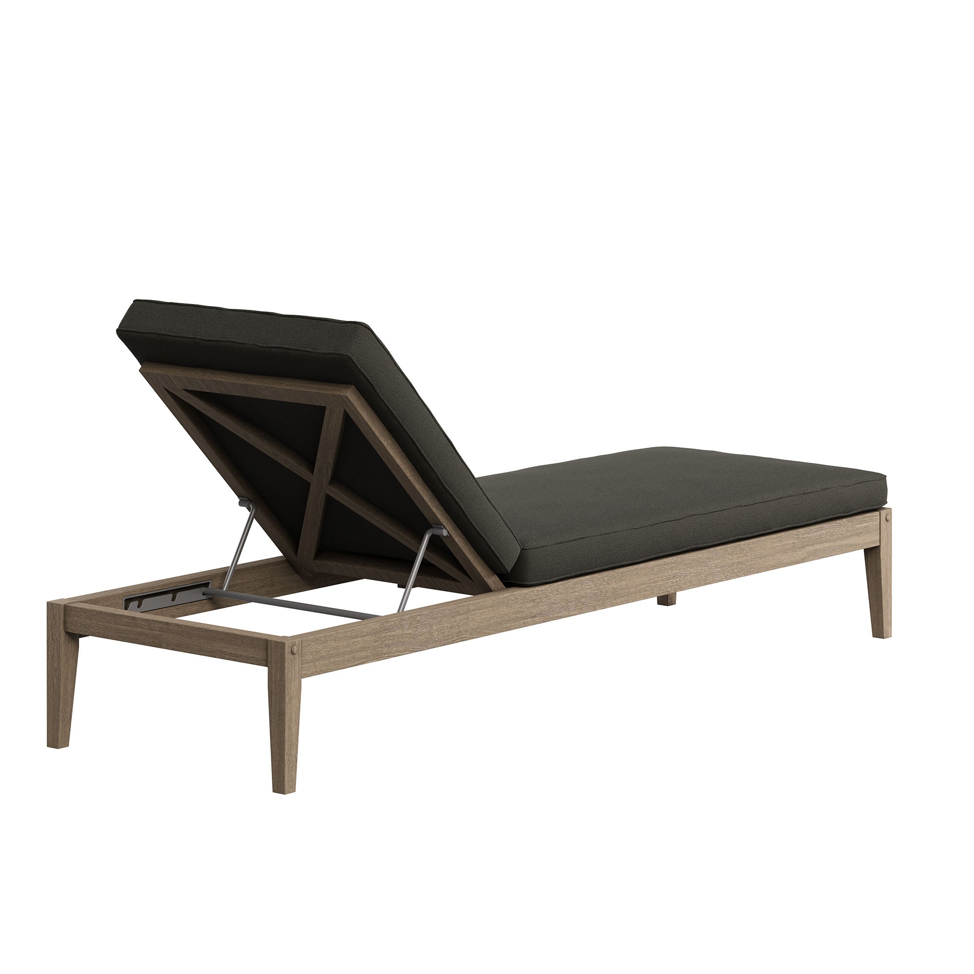 Modway EEI-7256 Northlake Outdoor Patio Teak Chaise Lounge
