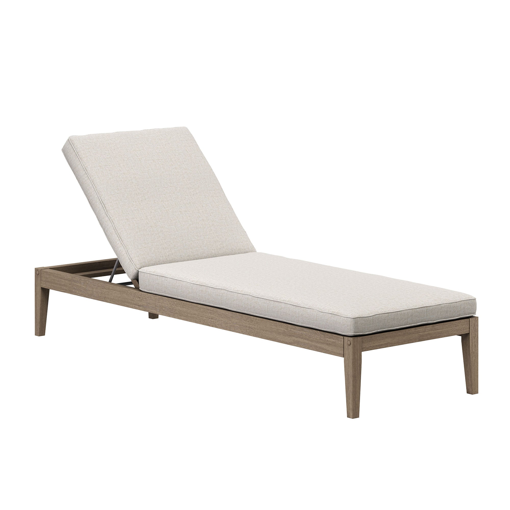 Modway EEI-7256 Northlake Outdoor Patio Teak Chaise Lounge