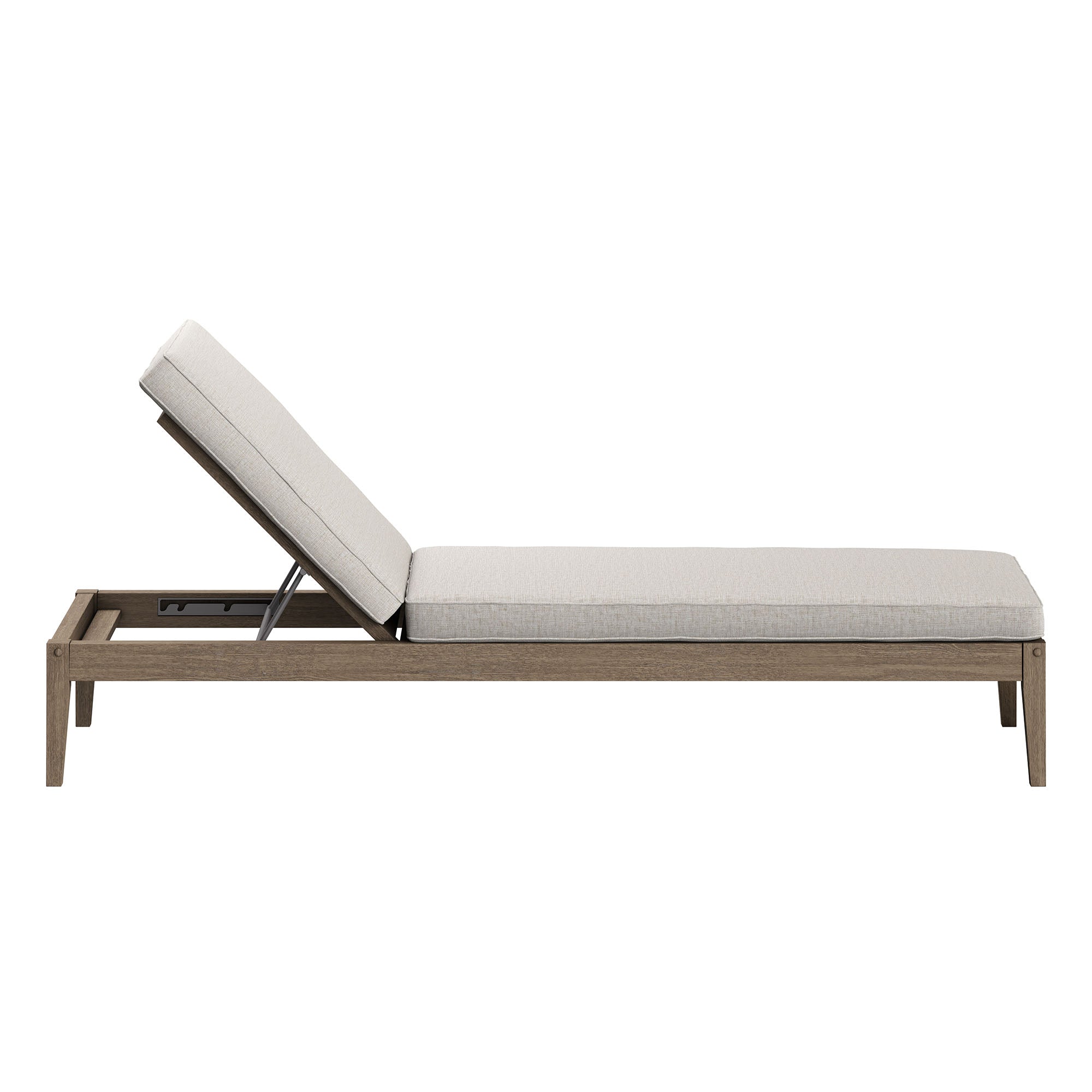 Modway EEI-7256 Northlake Outdoor Patio Teak Chaise Lounge