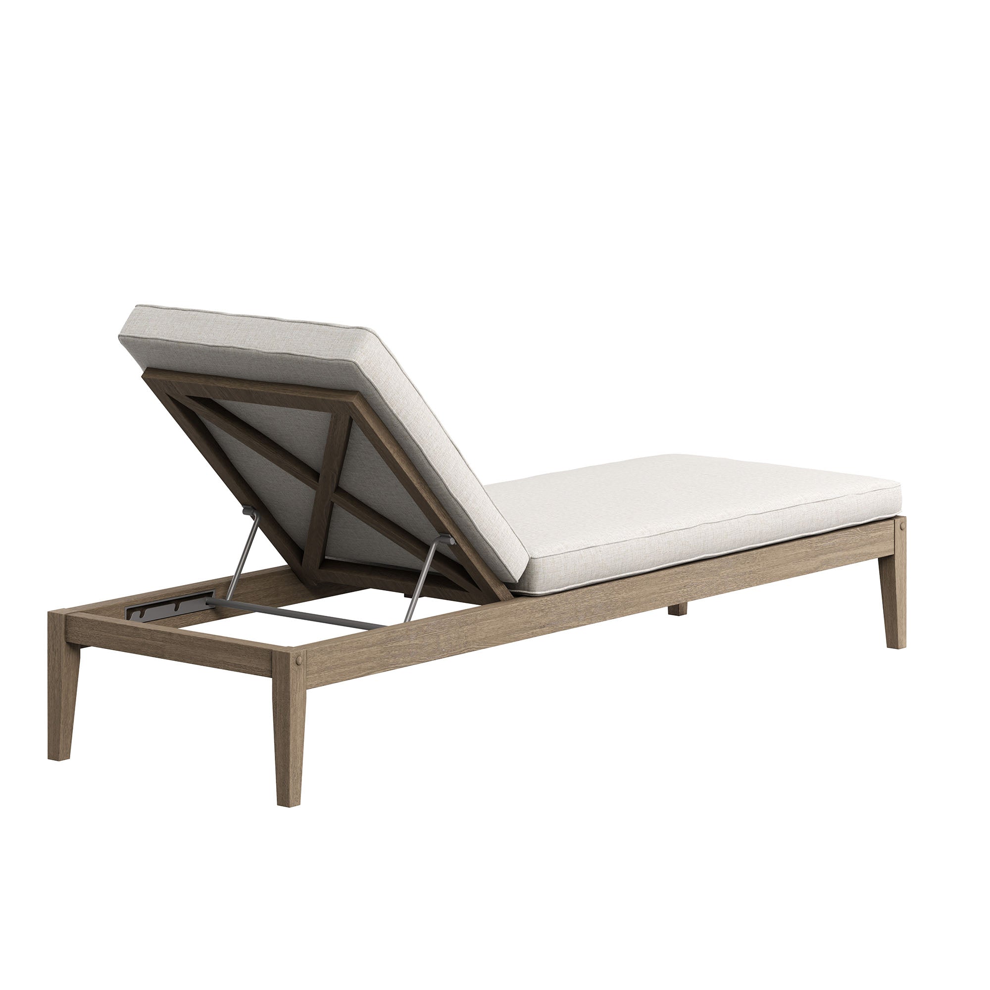 Modway EEI-7256 Northlake Outdoor Patio Teak Chaise Lounge